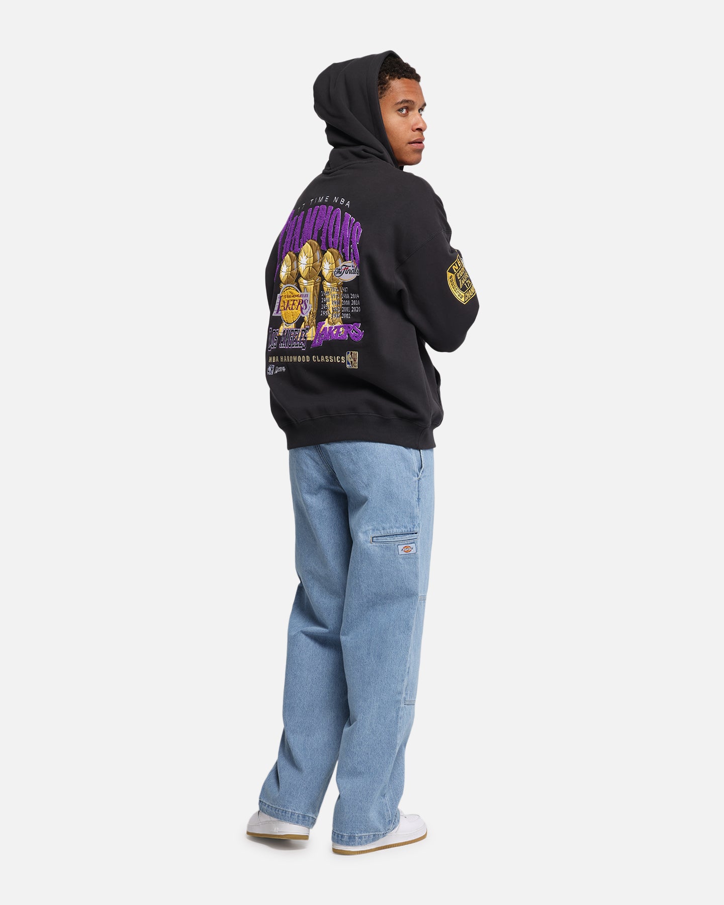 Mitchell & Ness Los Angeles Lakers National Champions Hoodie Faded Black、mySite、zt4zffjzw