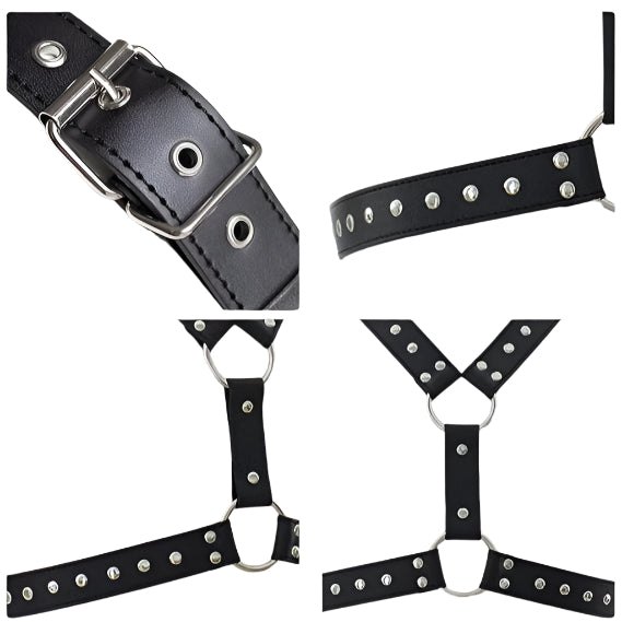 Come Closer Body Chest Harness | Leather | Adjustable | Fetish、mySite、bottomscart