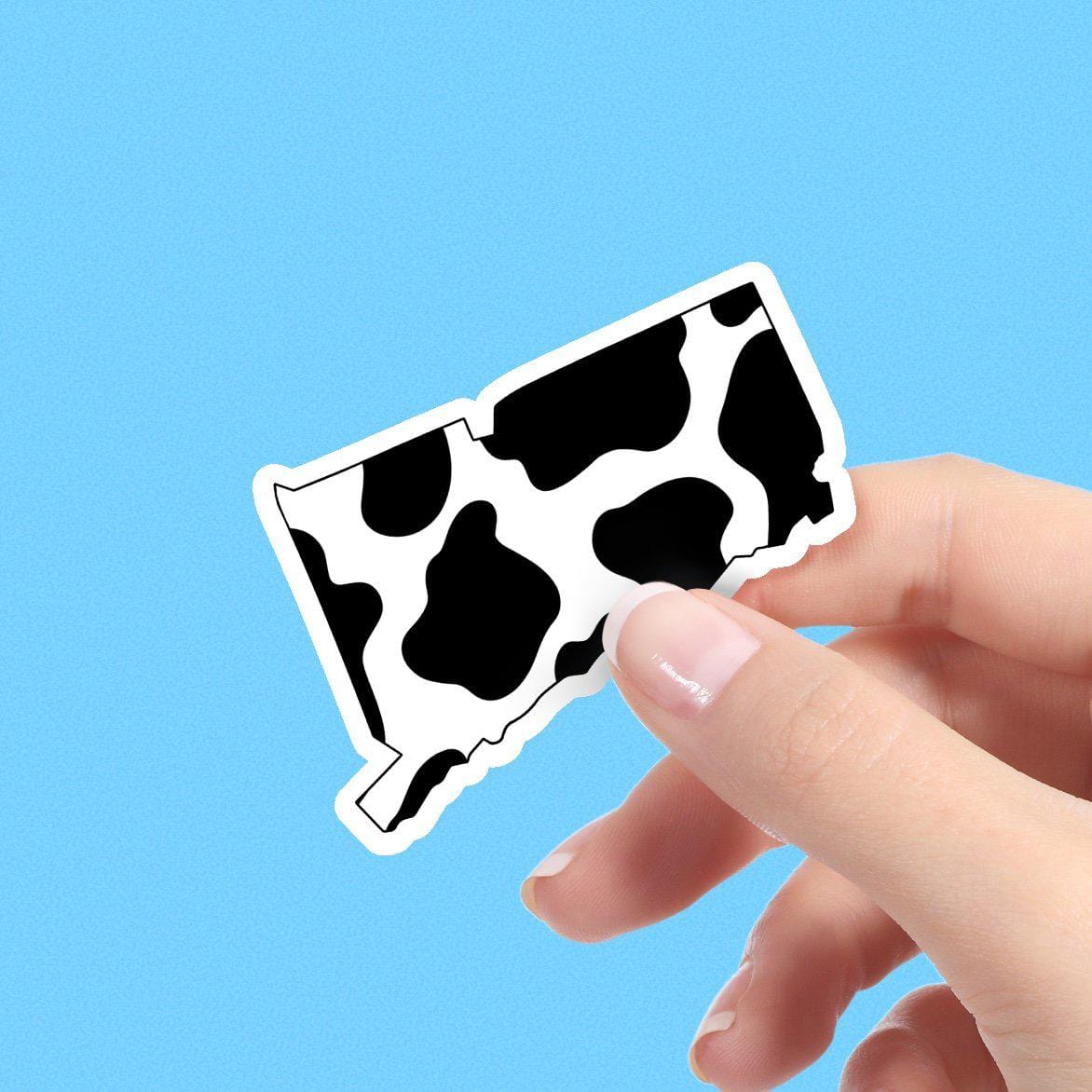  Connecticut Cow Pattern Sticker、mySite、elrpsem3k