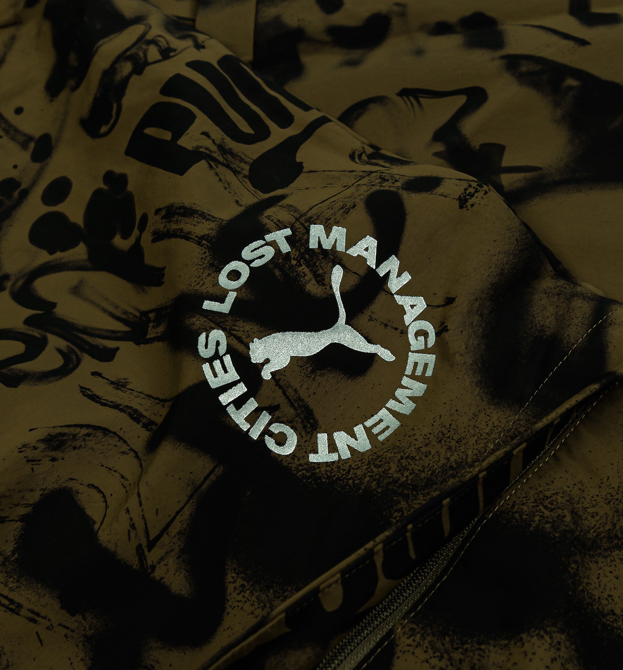 Lost Management Cities All Over Print Mens Pant - Olive/Black、mySite、dreamappss