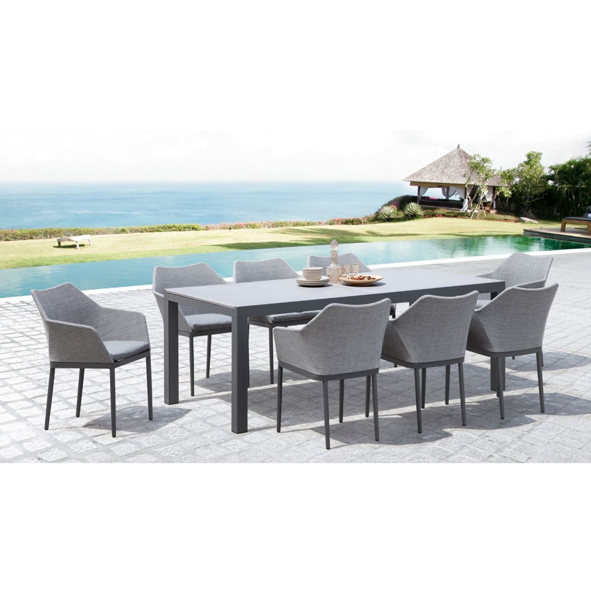 Tailor 9 Piece Extendable Dining Set、mySite、neckold