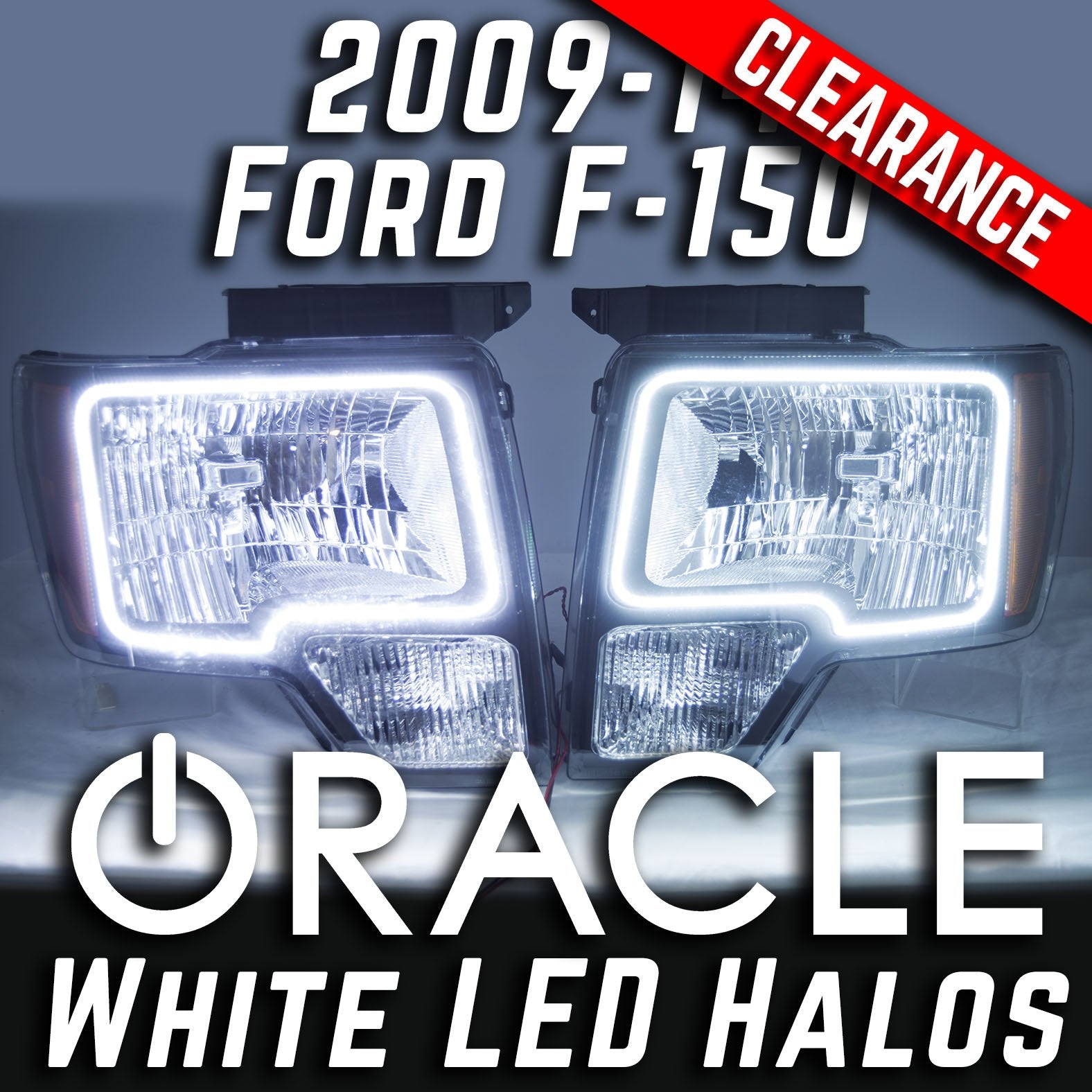 2009-2014 Ford F-150 Headlights with ORACLE White LED SMD Halo Kit、mySite、nflplayoffbracketp