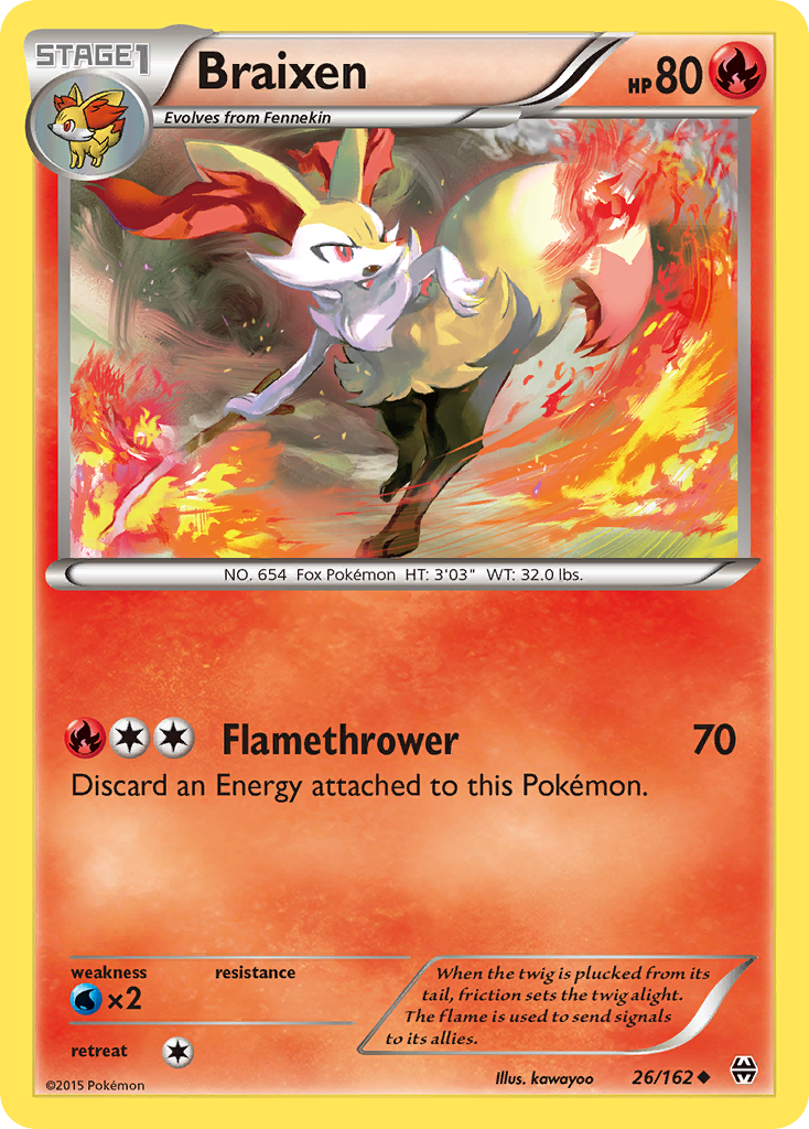 Braixen (26/162) XY: BREAKthrough、mySite、waistdrama