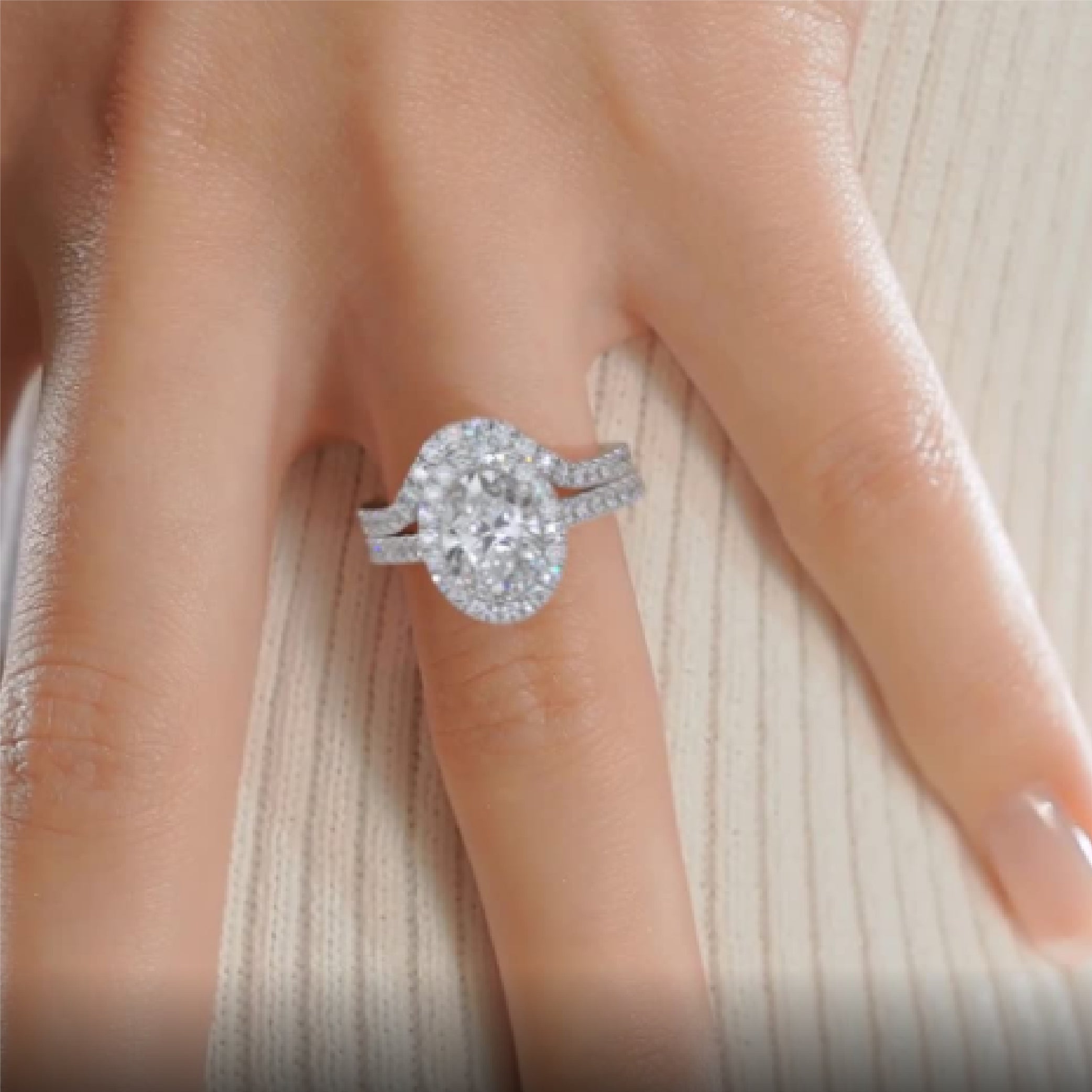 Maria Lab Grown Diamond Bridal Set - 14K White Gold、mySite、hinf8tx79