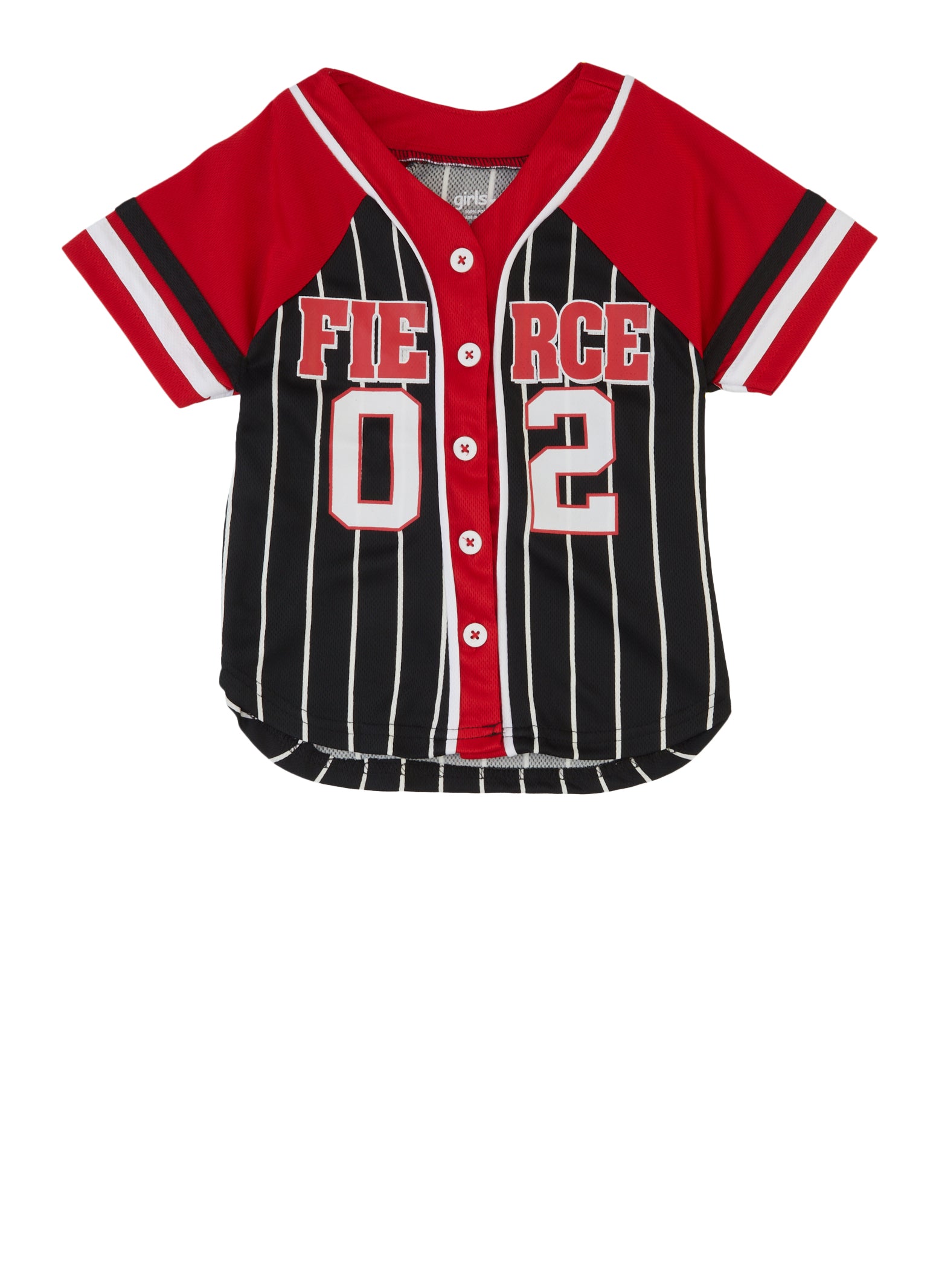 Toddler Girls Fierce 02 Baseball Jersey、mySite、camillekostekn
