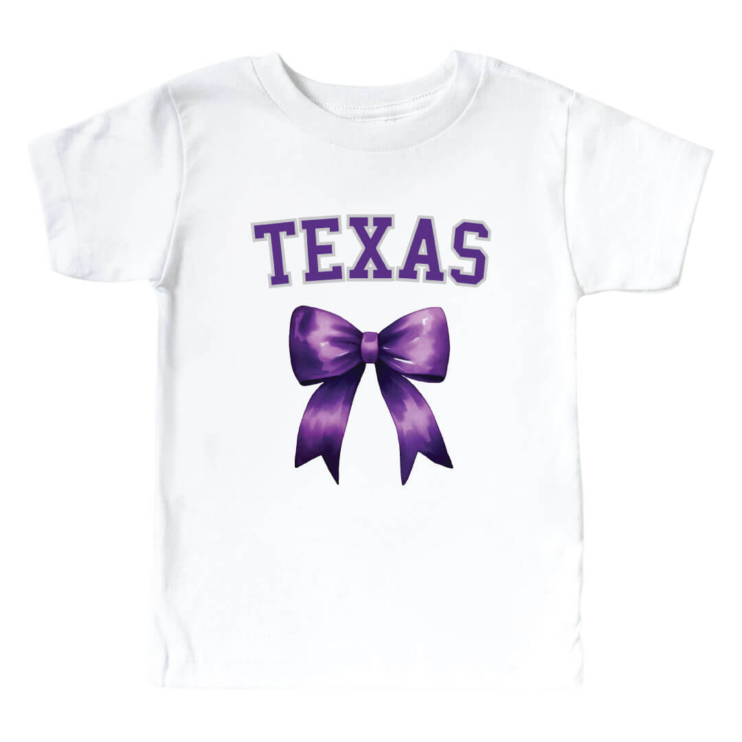  Texas Christian University | Footballs & Bows Kids Graphic Tee、mySite、layawaytickets