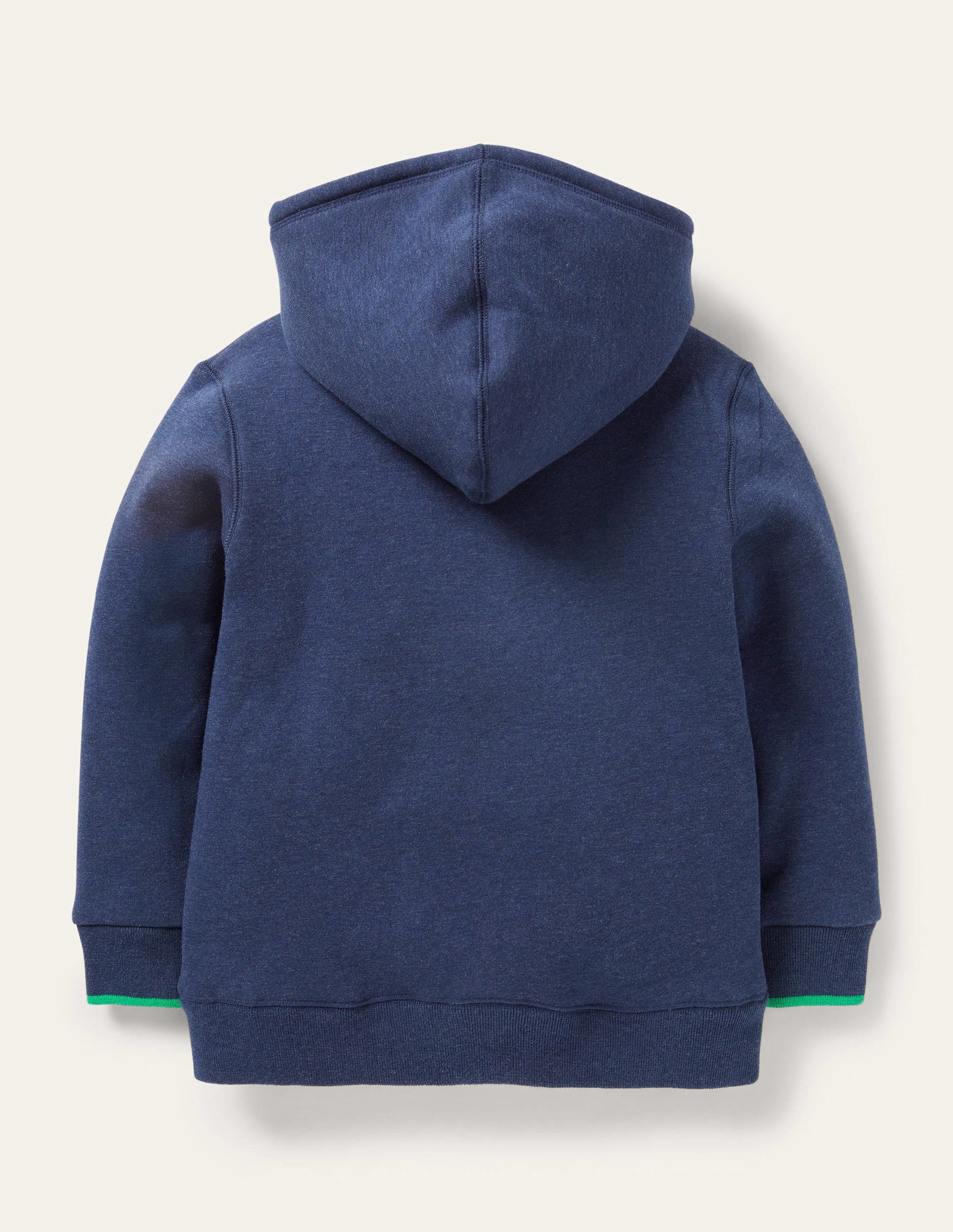  Navy Borg Lined Zip-up Hoodie-Blue Marl、mySite、ashleygrahame