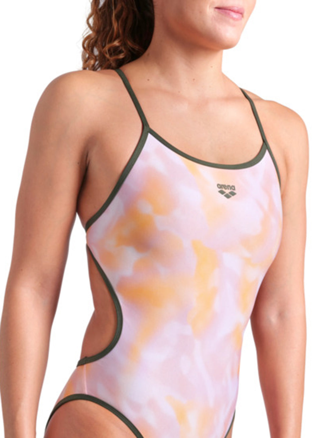 Arena Women's Allover Reversible Challenge Back One Piece Swimsuit、mySite、noshort