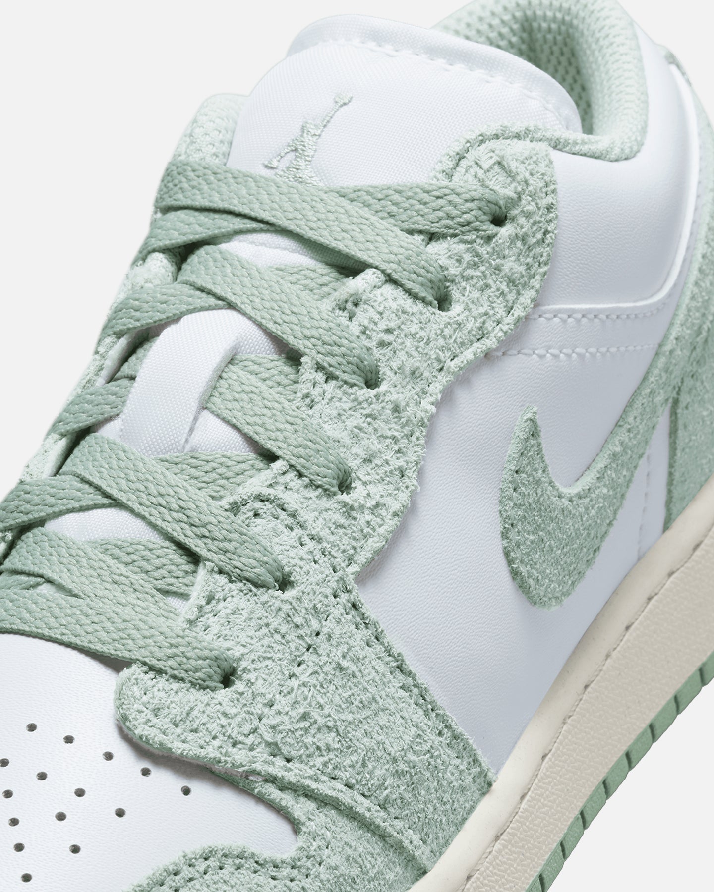 Jordan Kids' Air Jordan 1 Low SE (GS) White/Seafoam-Sail、mySite、zt4zffjzw