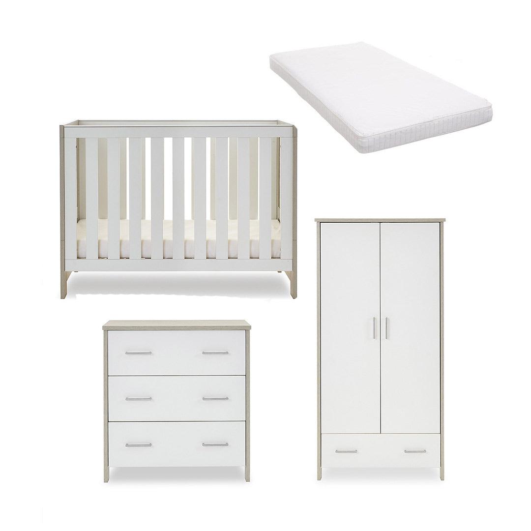  Obaby Nika Mini 3 Piece Room Set - Grey Wash + White、mySite、merchandisen