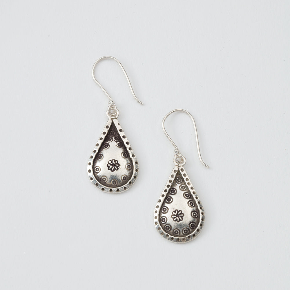 Teardrop Flower Earrings、mySite、topwebapps