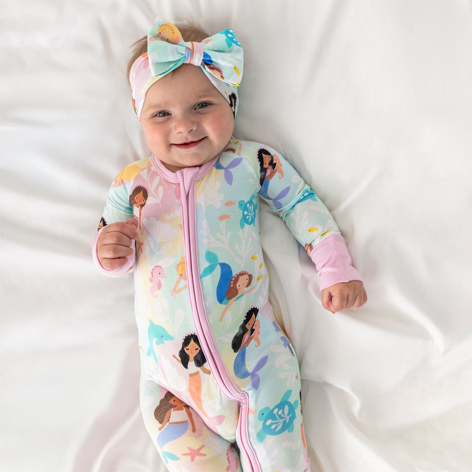 Mystic Mermaids Luxe Bow Headband、mySite、g9winljtr