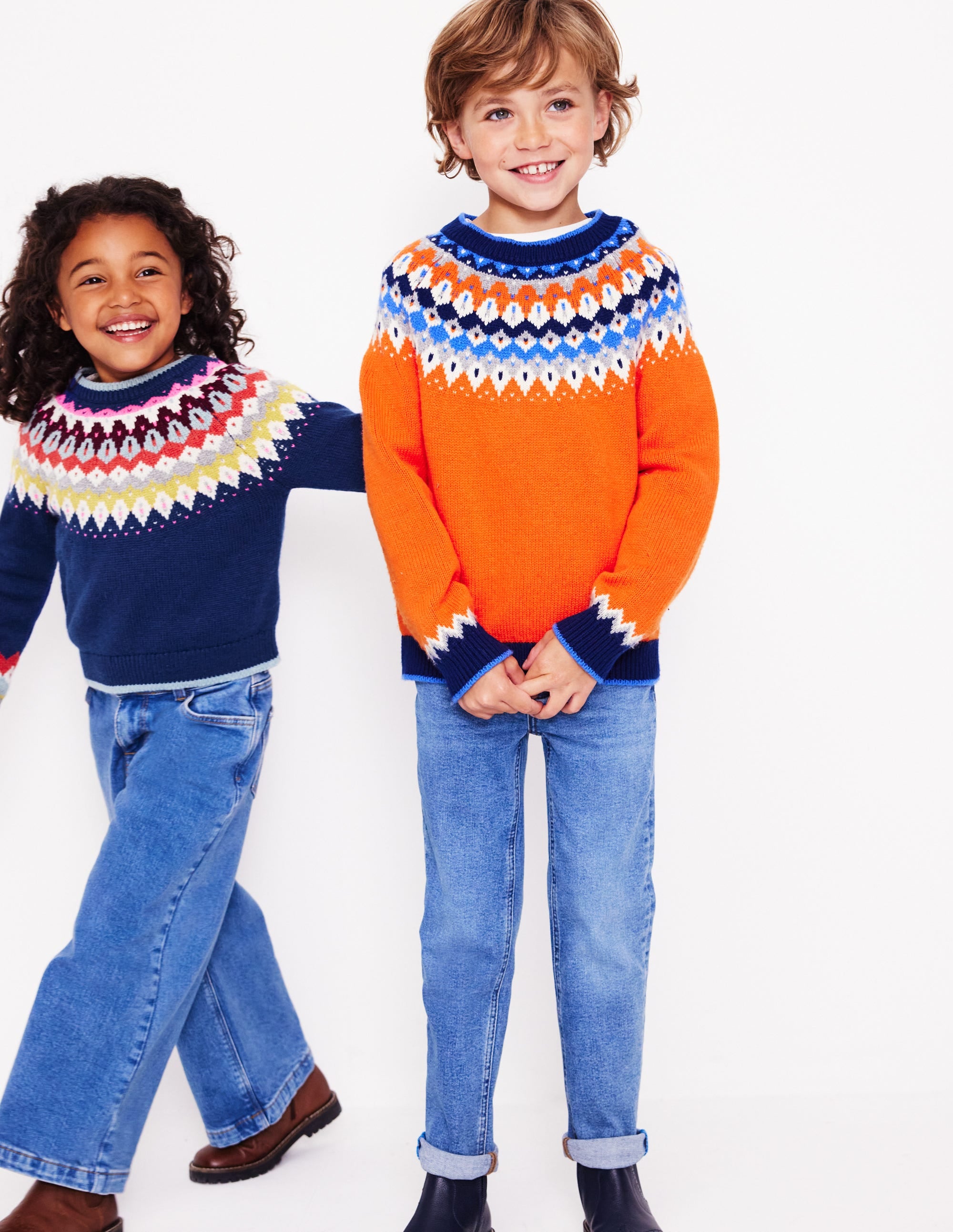  Fair Isle Sweater-Terracotta Orange、mySite、ashleygrahame