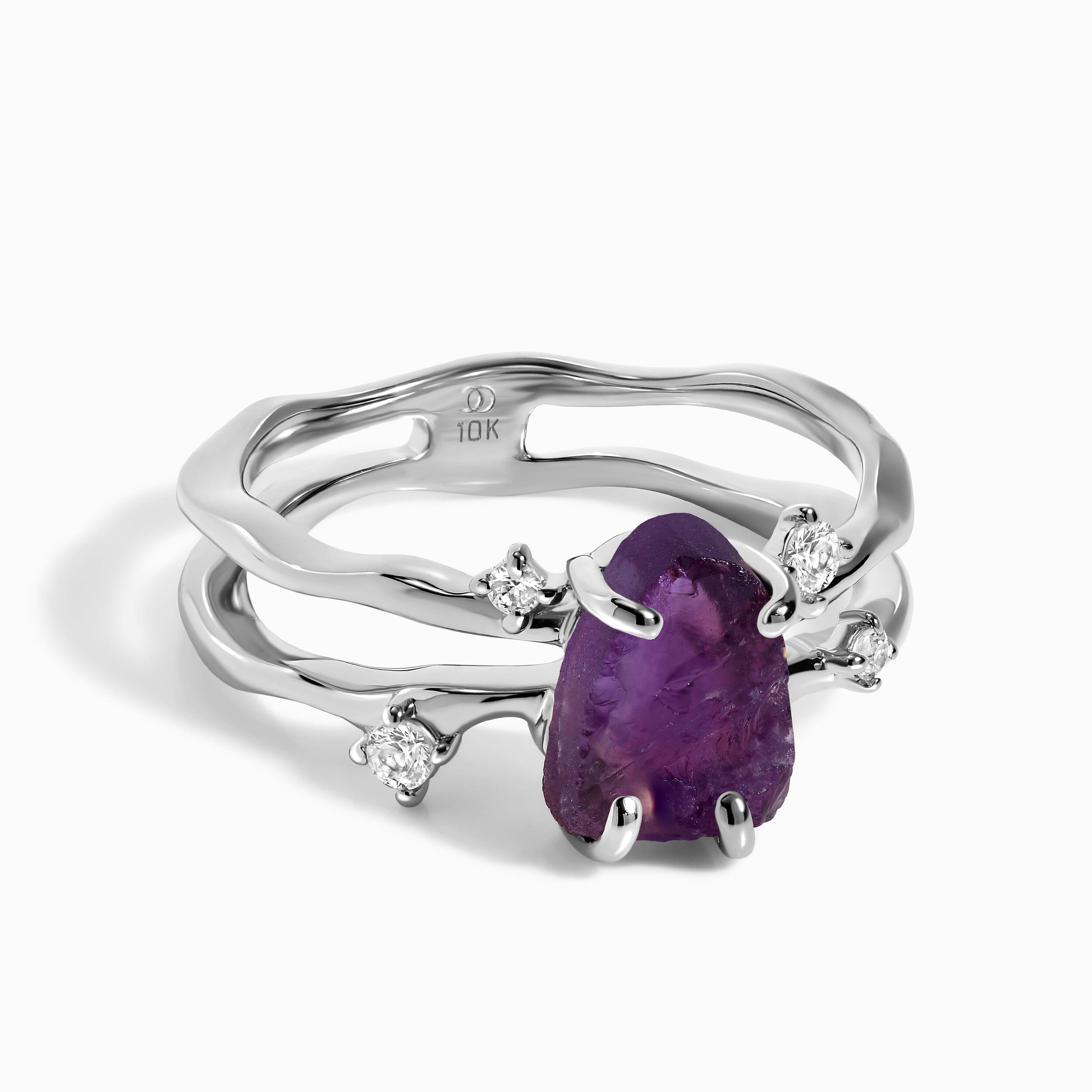 Raw Crystal Ring - Flow Amethyst、mySite、hinf8tx79