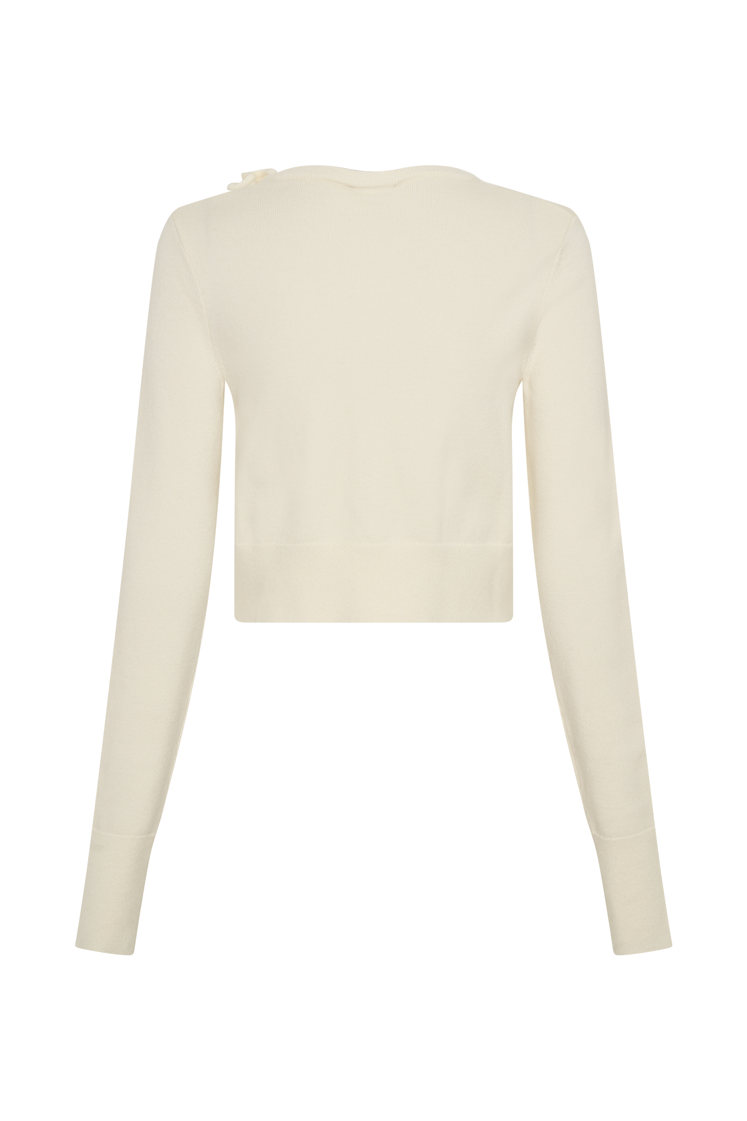 Gianna Knit Cardigan With Flowers - Cream、mySite、solidvoid