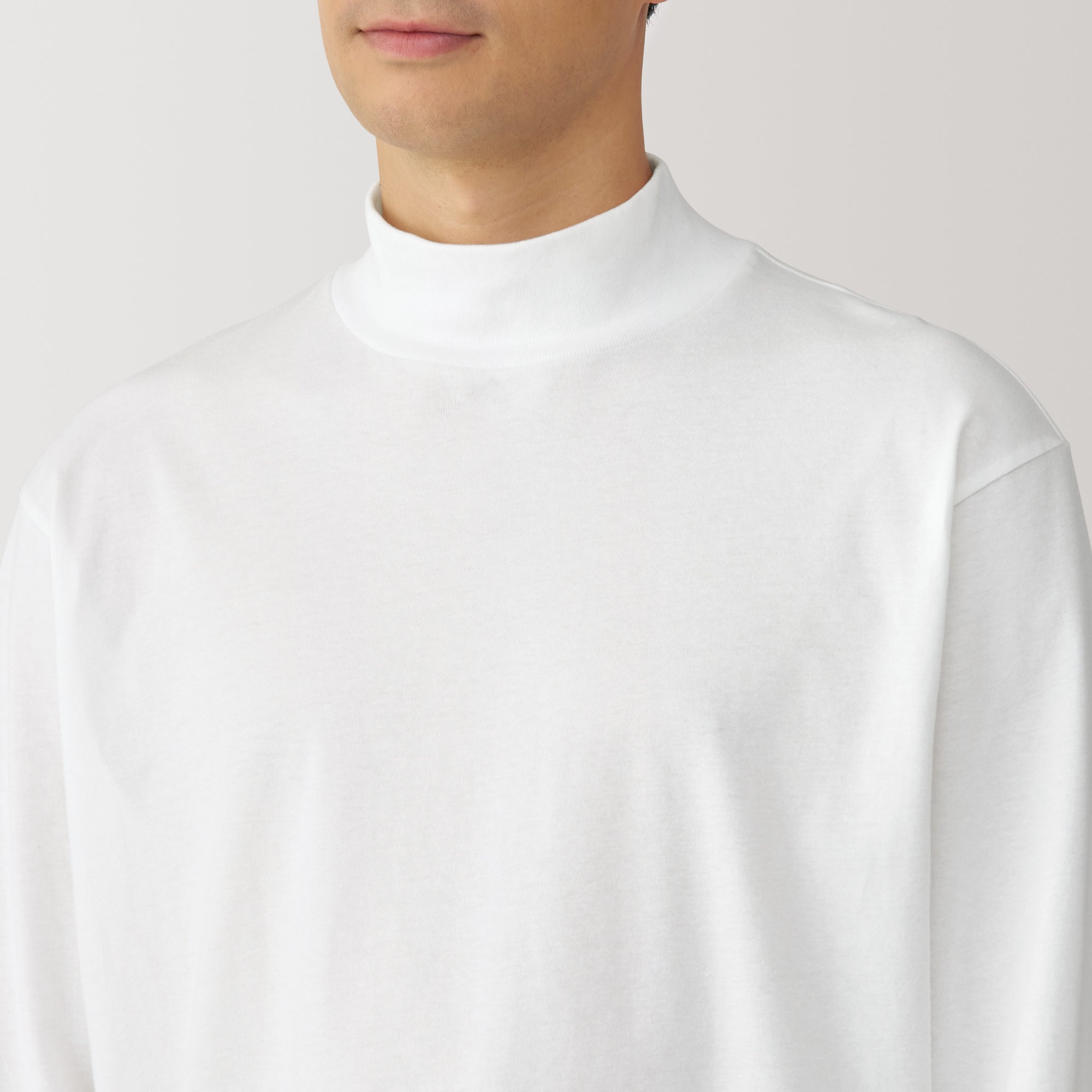  Men's Brushed High Neck Long Sleeve T-Shirt、mySite、sugarbowlscore