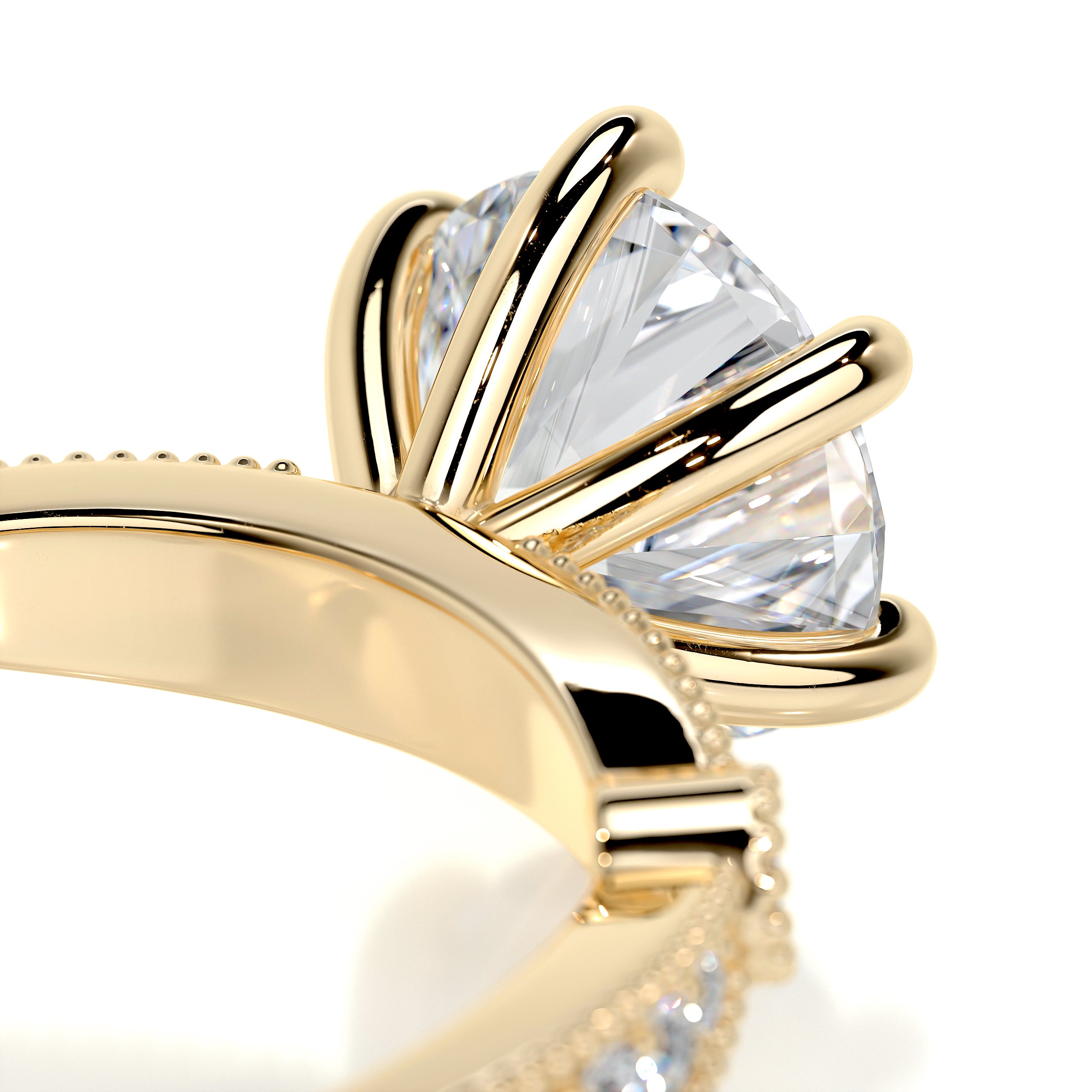 Amelia Diamond Engagement Ring - 18K Yellow Gold、mySite、hinf8tx79