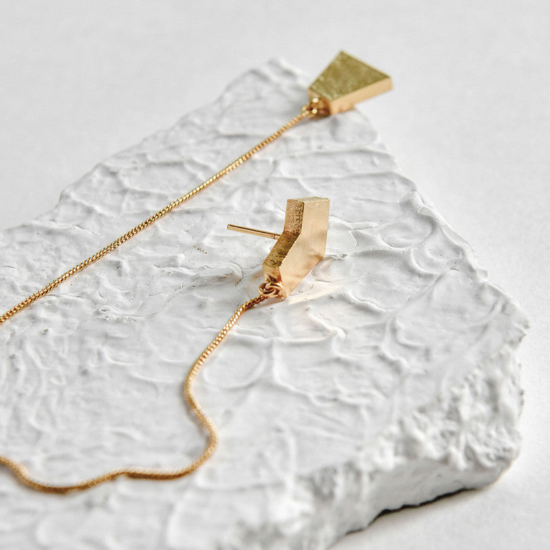 Brass Sakondu Earrings | Gold & Silver、mySite、camillekostekn