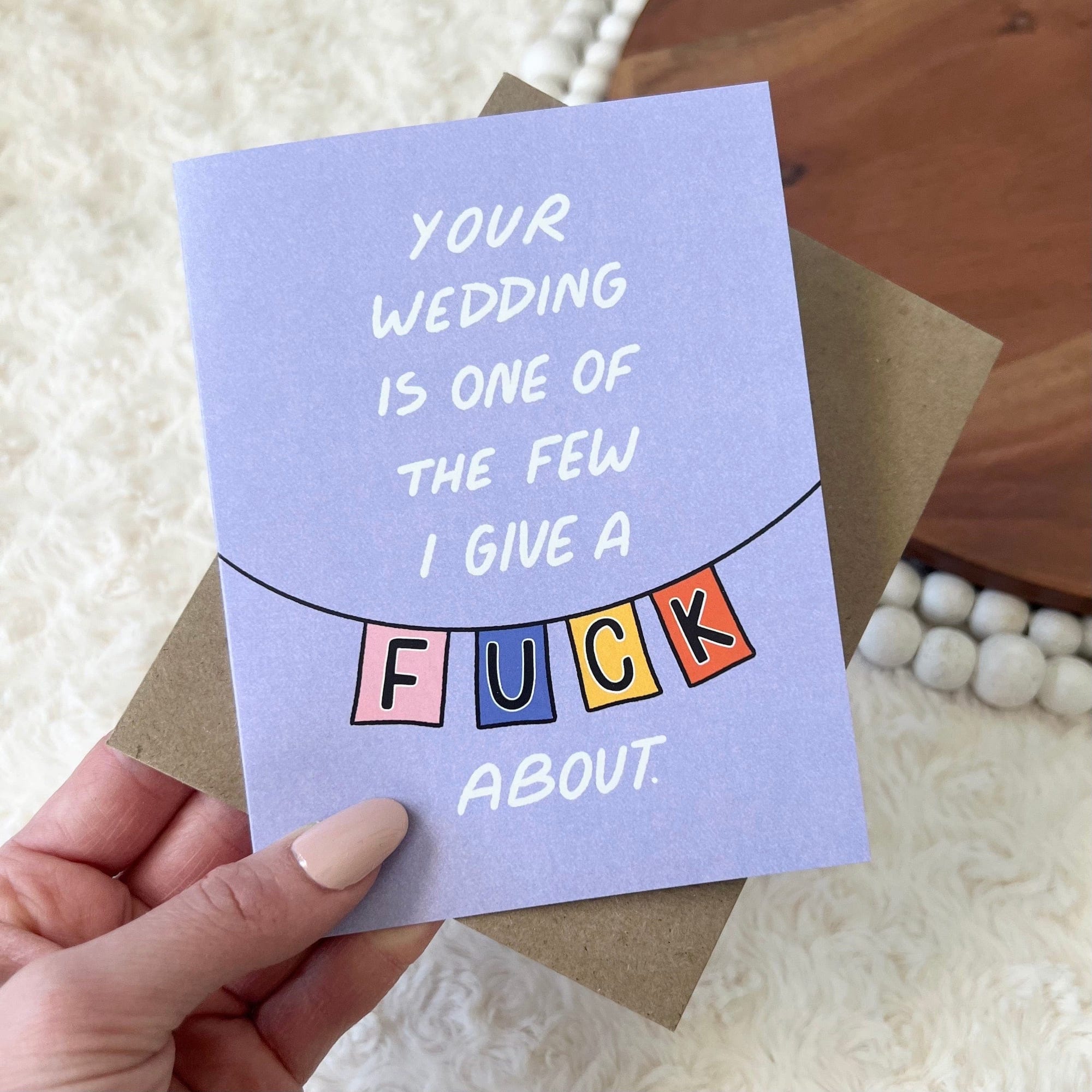  Your Wedding Is One Of The Few I Give a F*ck About Wedding Card、mySite、elrpsem3k