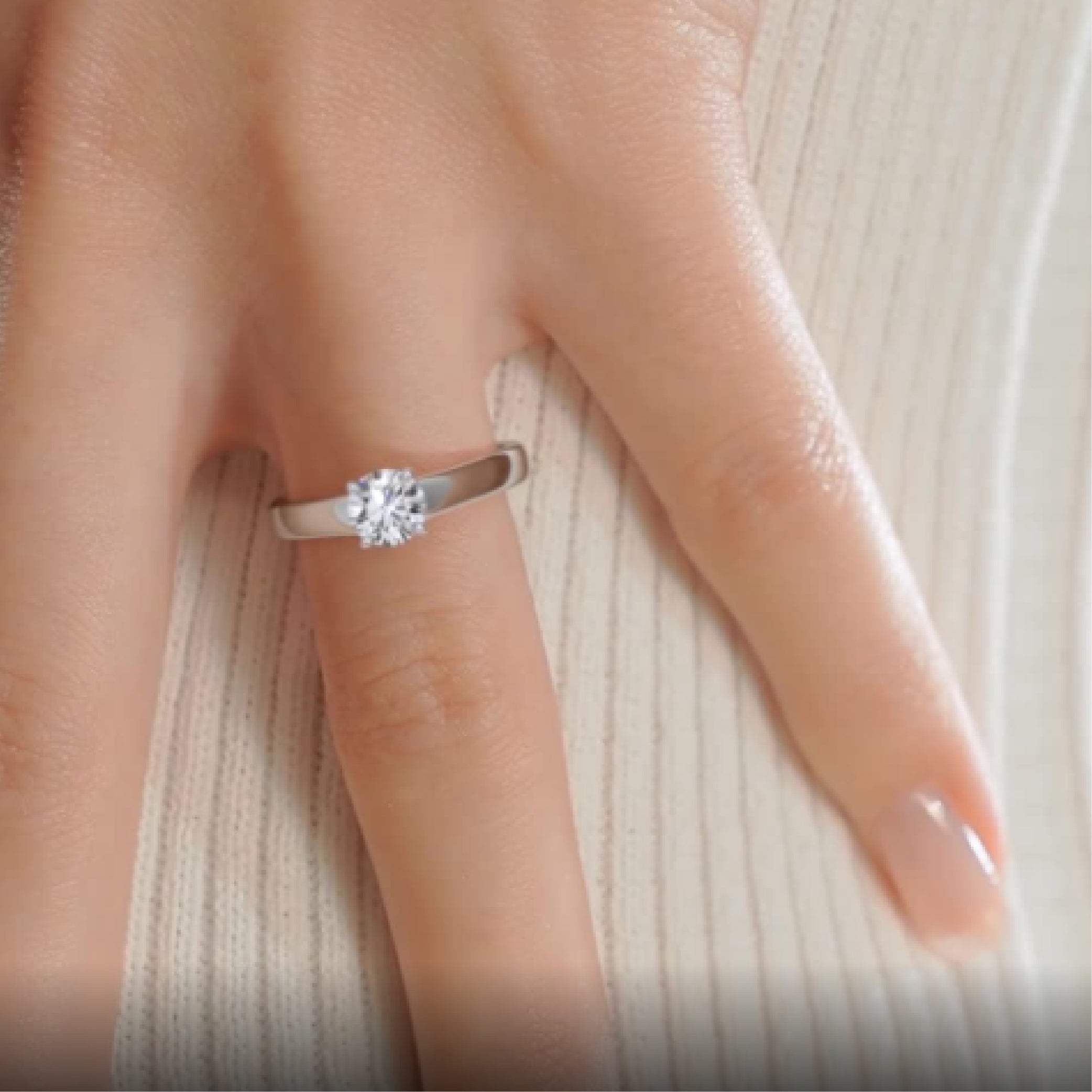 Nola Lab Grown Diamond Ring -14K White Gold (RTS)、mySite、hinf8tx79