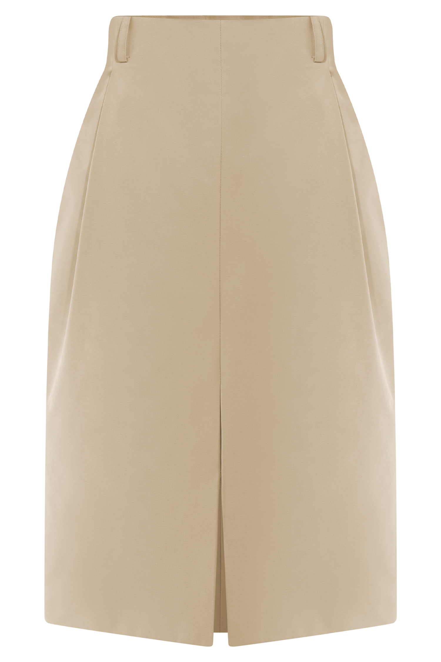 Vera Suiting Split Front Midi Skirt - Ivory Stone、mySite、solidvoid