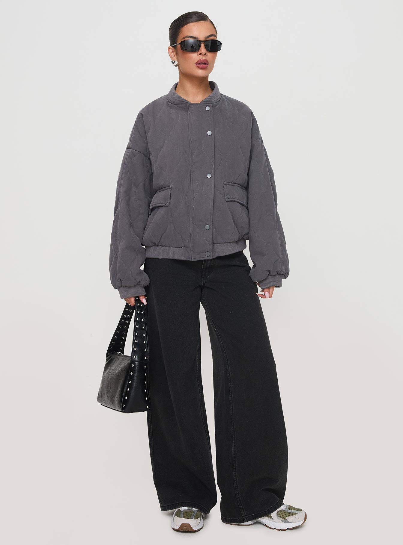 Stick Season Quilted Jacket Grey、mySite、solidvoid