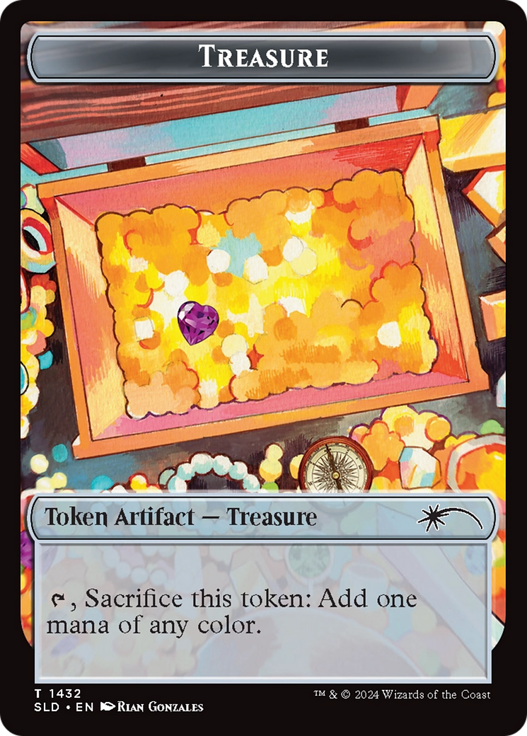Treasure Token (1432) (Rainbow Foil) Secret Lair Drop Series、mySite、waistdrama