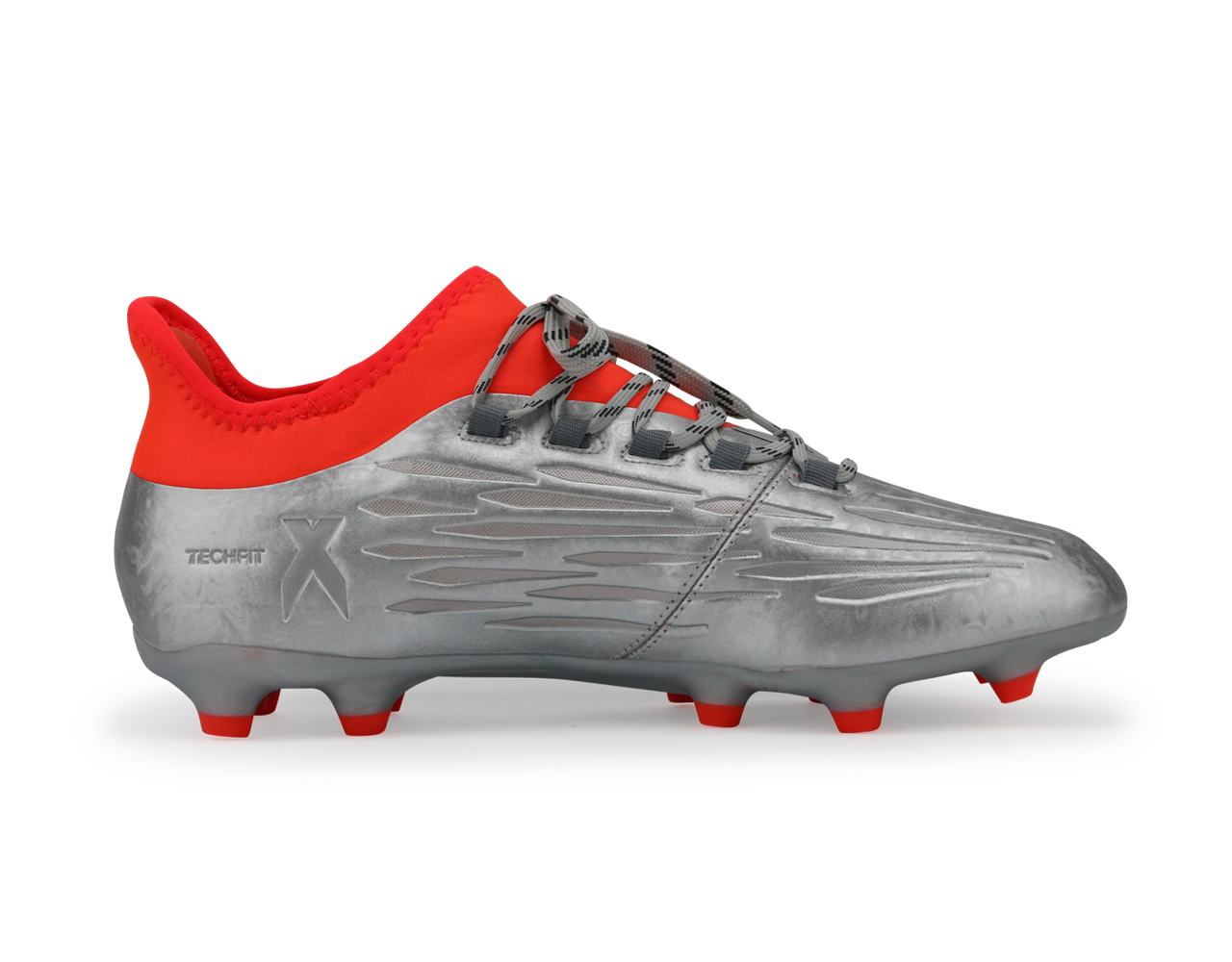 adidas Men's X 16.2 FG Silver Metallic/Black/Solar Red、mySite、noshort