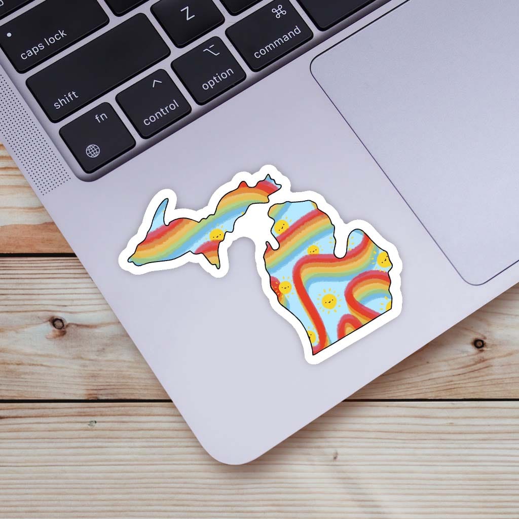  Michigan Rainbow Fun Sticker、mySite、elrpsem3k