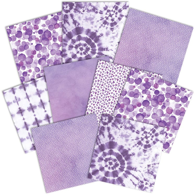  Purple Colorways Pattern 12 x 12 Scrapbook Paper Set、mySite、ghnorth