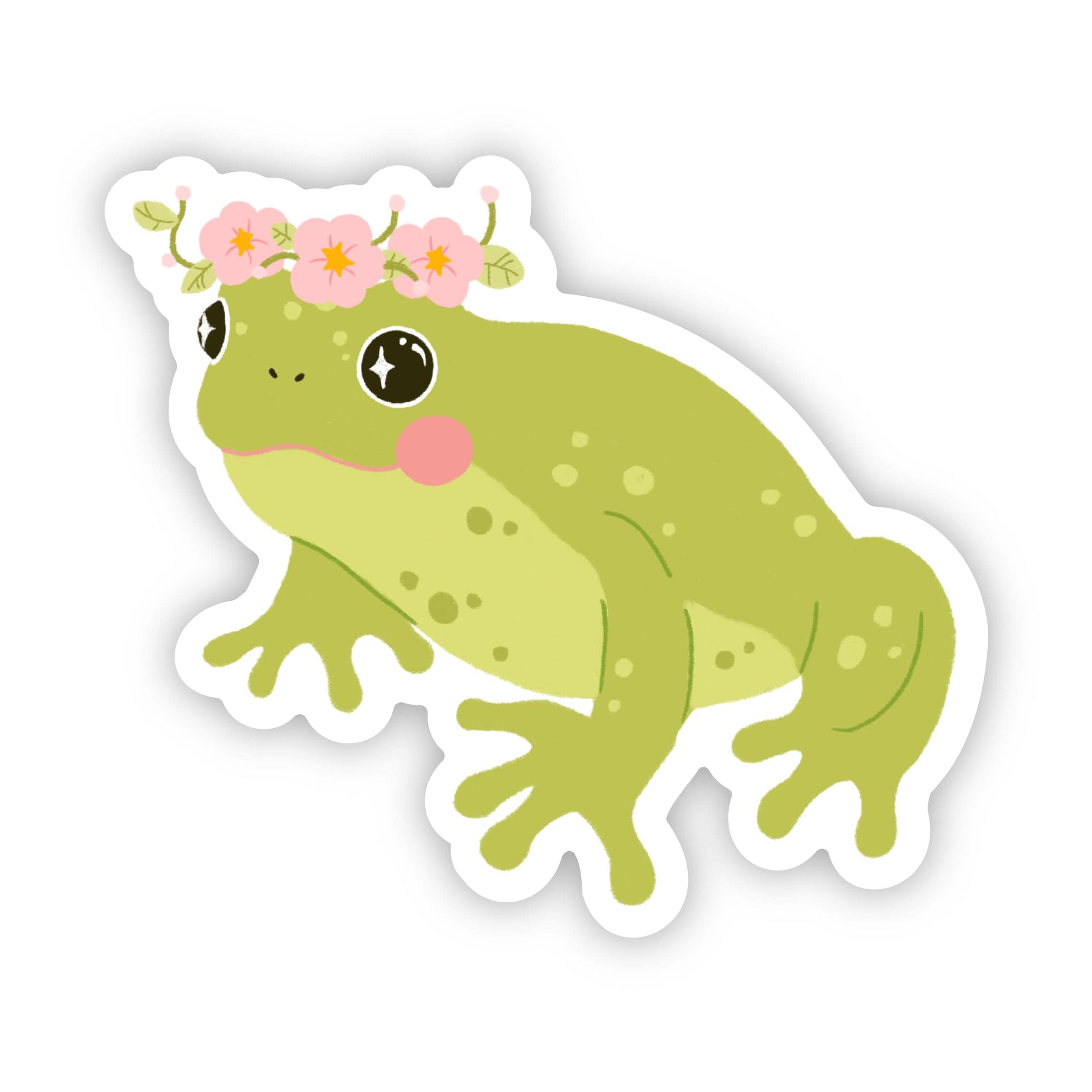  Frog Flower Crown Sticker、mySite、ghnorth
