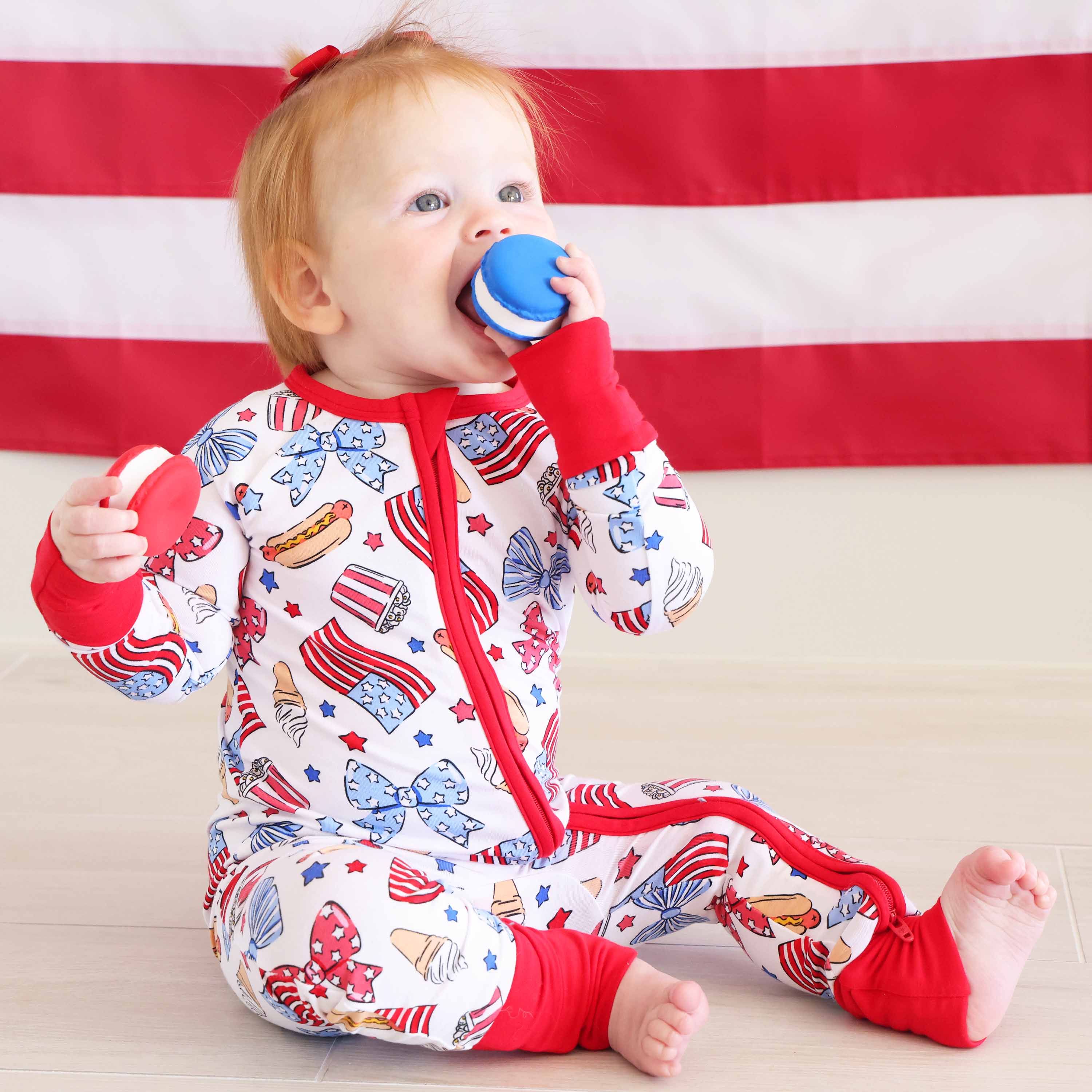  Party in the USA Convertible Zip Romper | Bows、mySite、layawaytickets