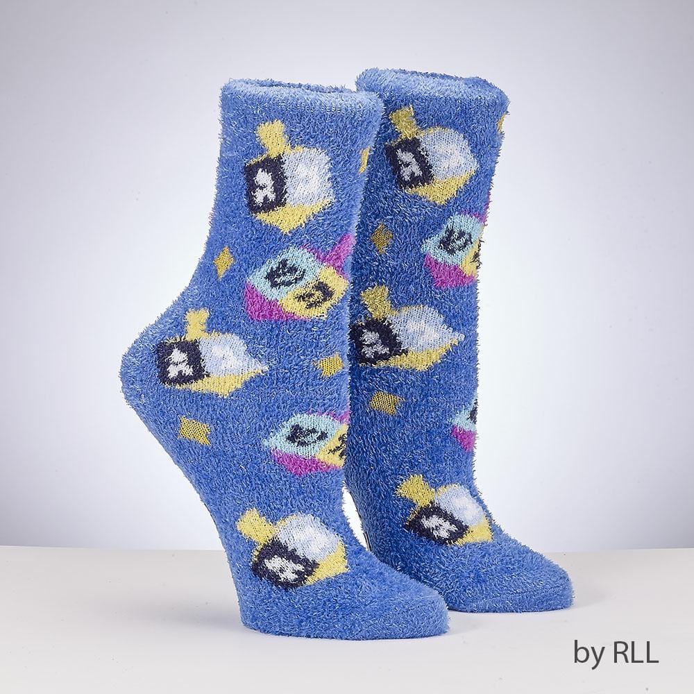 Hanukkah Youth Cozy Slipper Socks with Lurex、mySite、topwebapps
