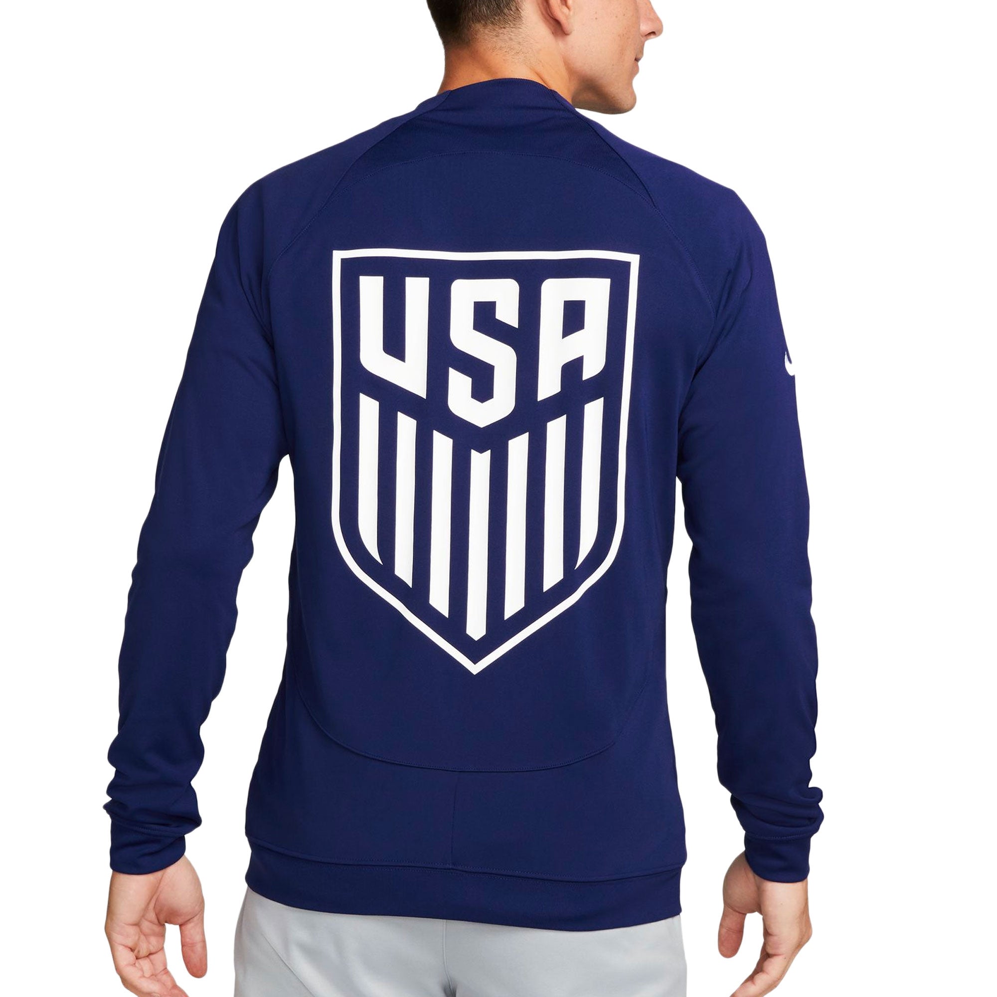 Nike Men's USA Academy Pro Jacket Loyal Blue/White、mySite、noshort