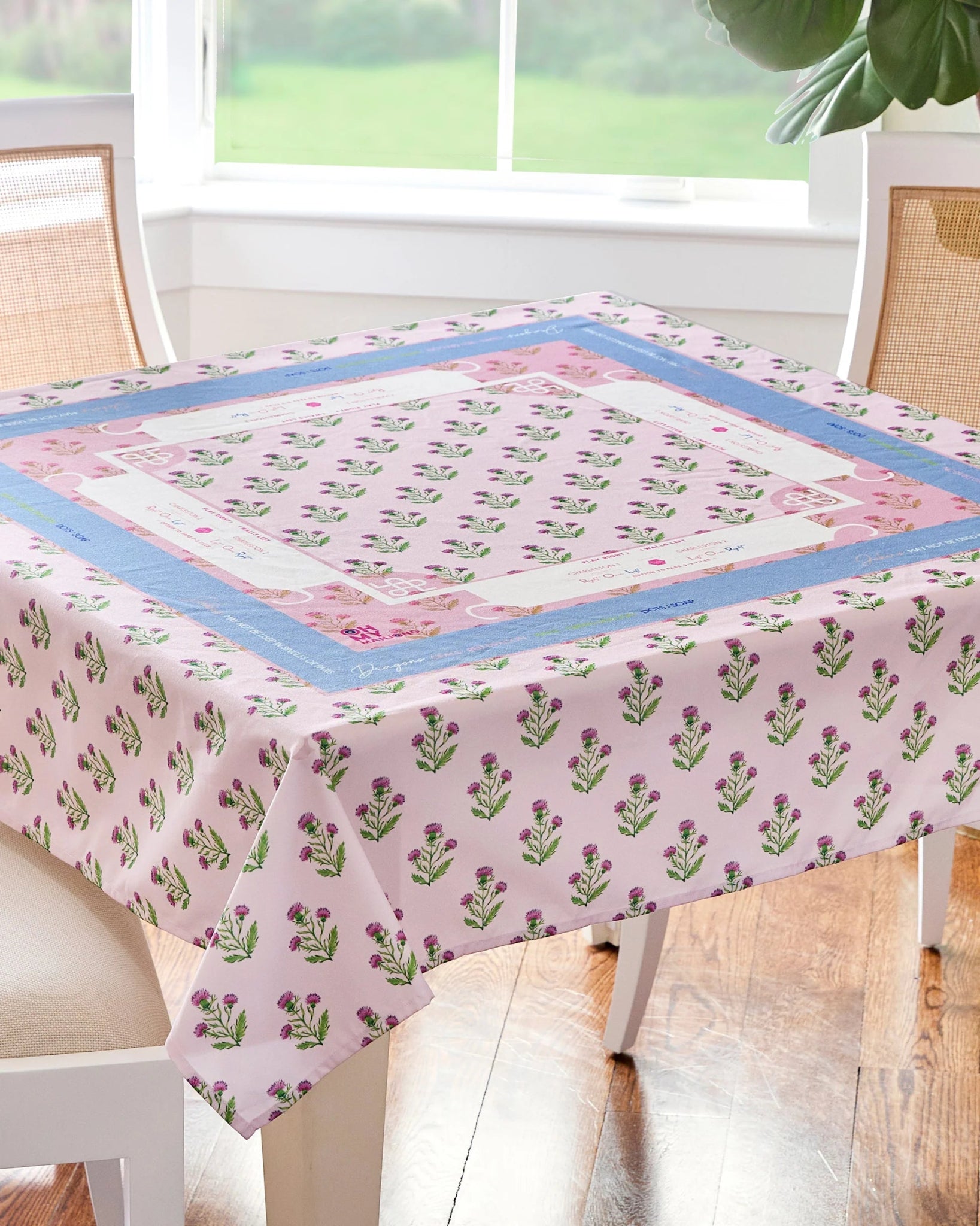  Purple Thistle Instructional Mahjong Tablecloth、mySite、elrpsem3k