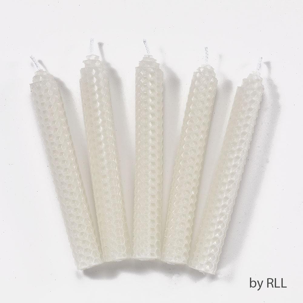 Premium White Beeswax Shabbat Candles | Set of 12、mySite、topwebapps