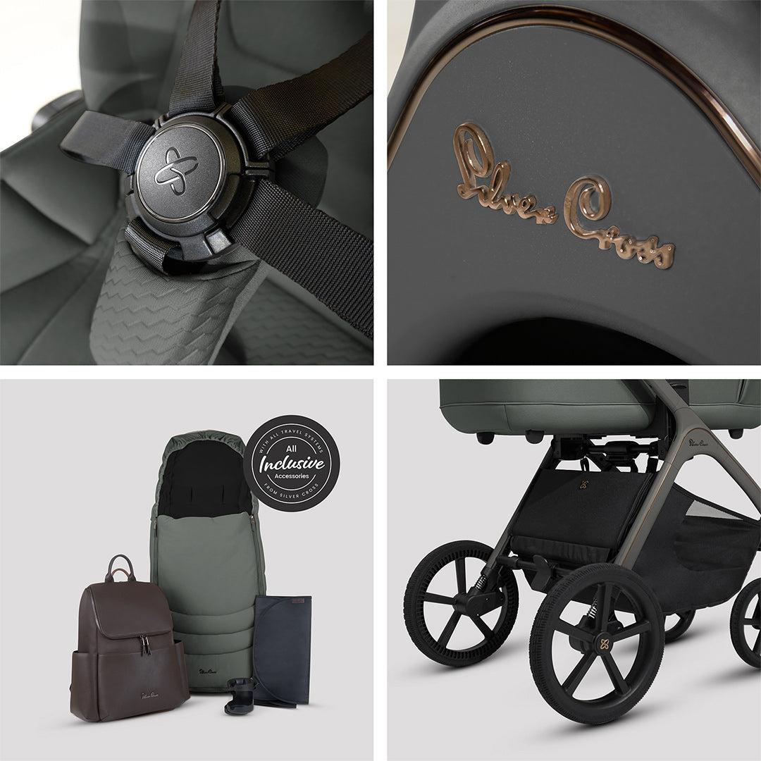  Silver Cross Cove Pushchair Accessory Bundle - Pewter、mySite、merchandisen