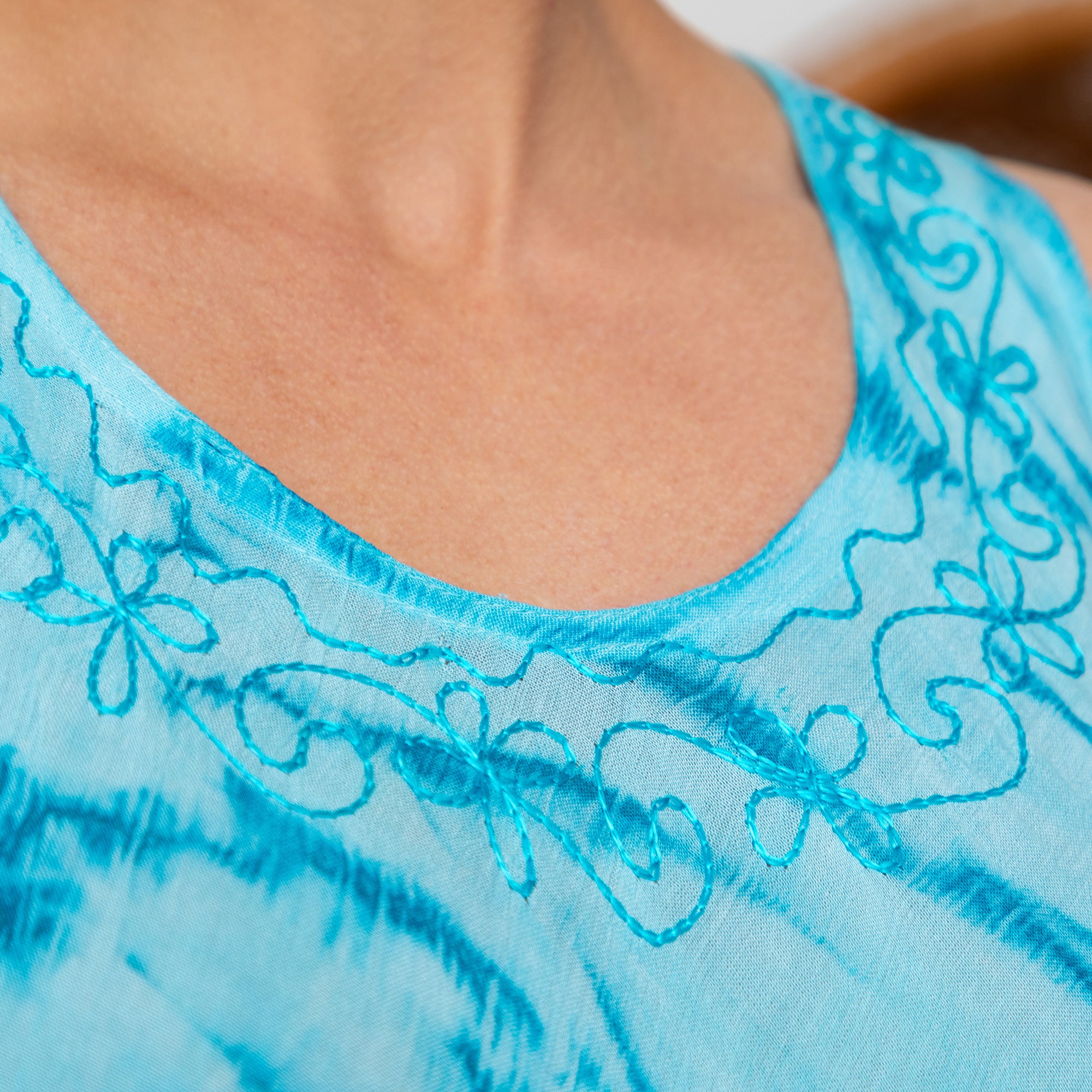 Tie-Dye Jewel Sleeveless Dress、mySite、camillekostekn