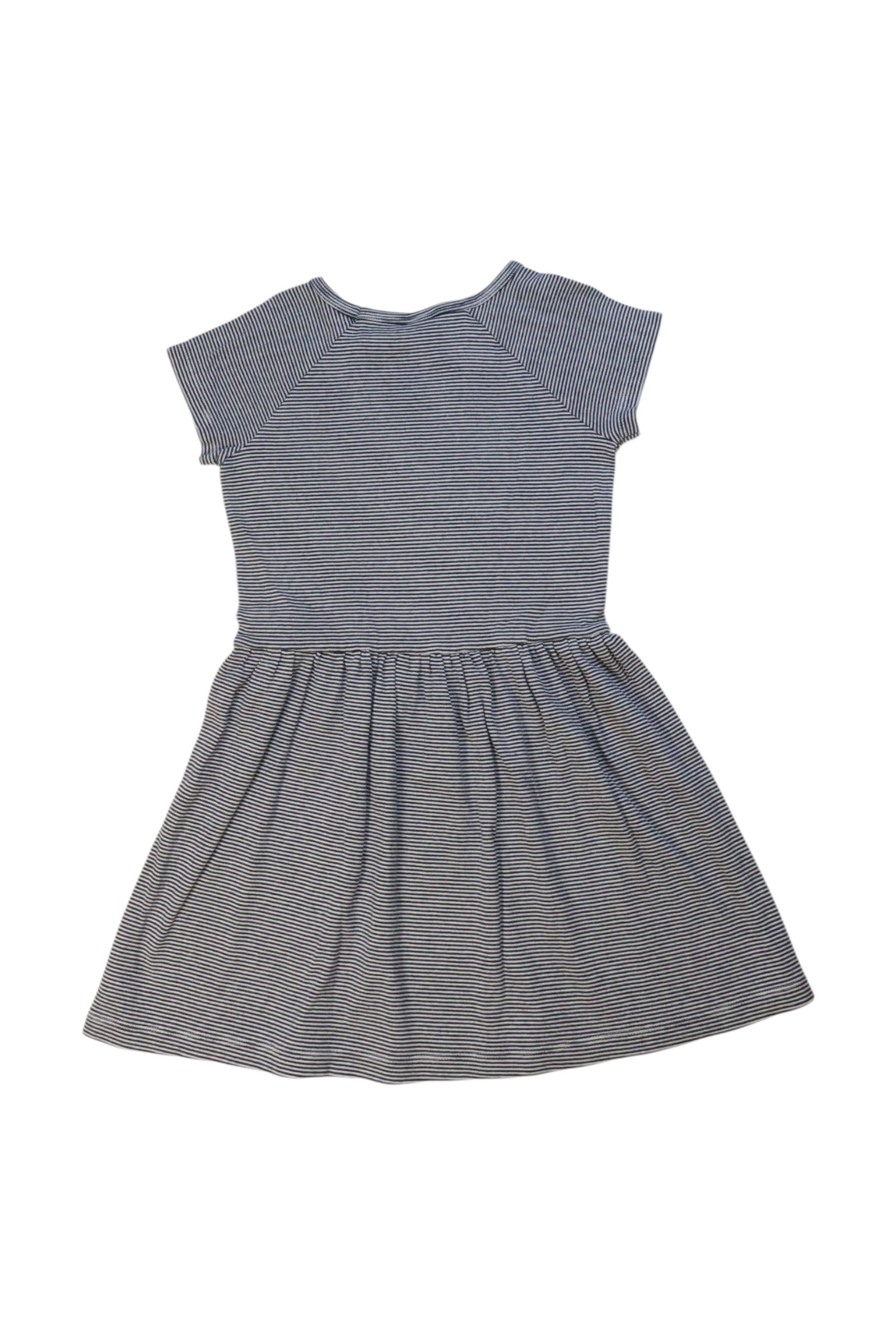 Petit Bateau Striped Short Sleeve Dress With Bow 8Y、mySite、g9winljtr