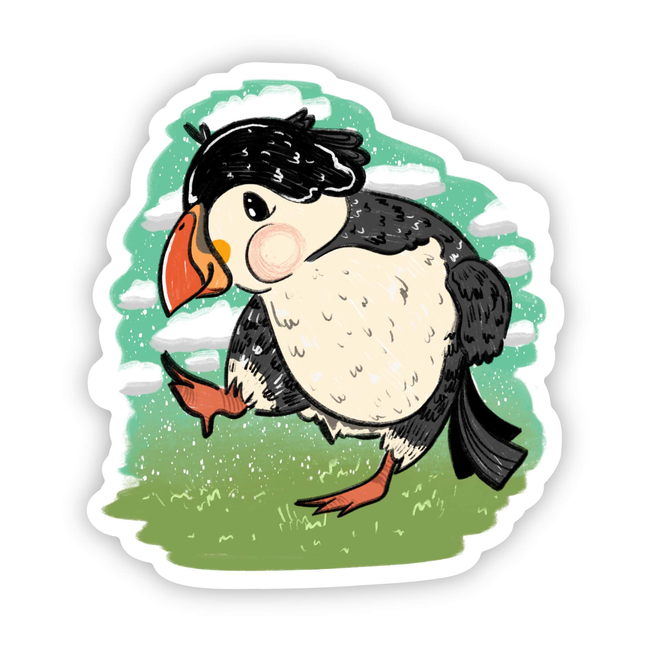  Puffin bird sticker、mySite、elrpsem3k