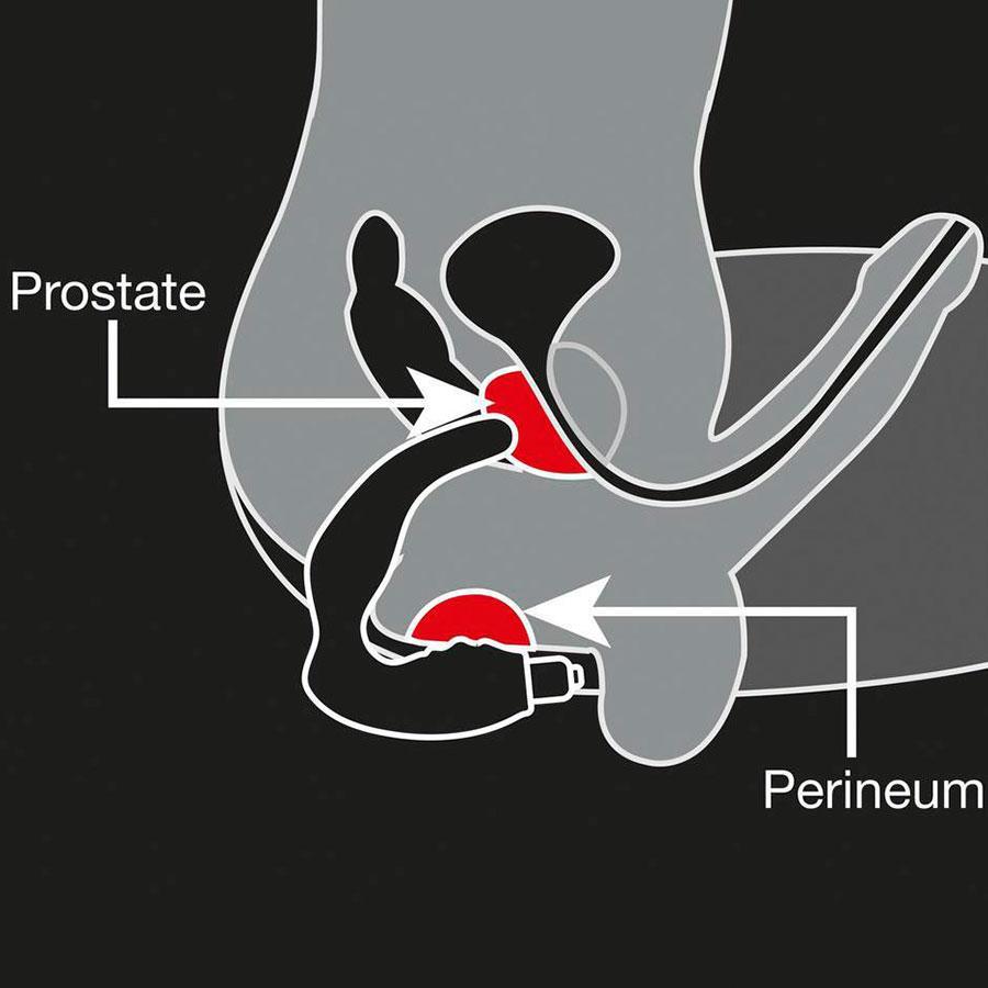 Rocks Off Naughty Boy Vibrating Black Prostate Massager & Perineum Stimulator、mySite、bottomscart