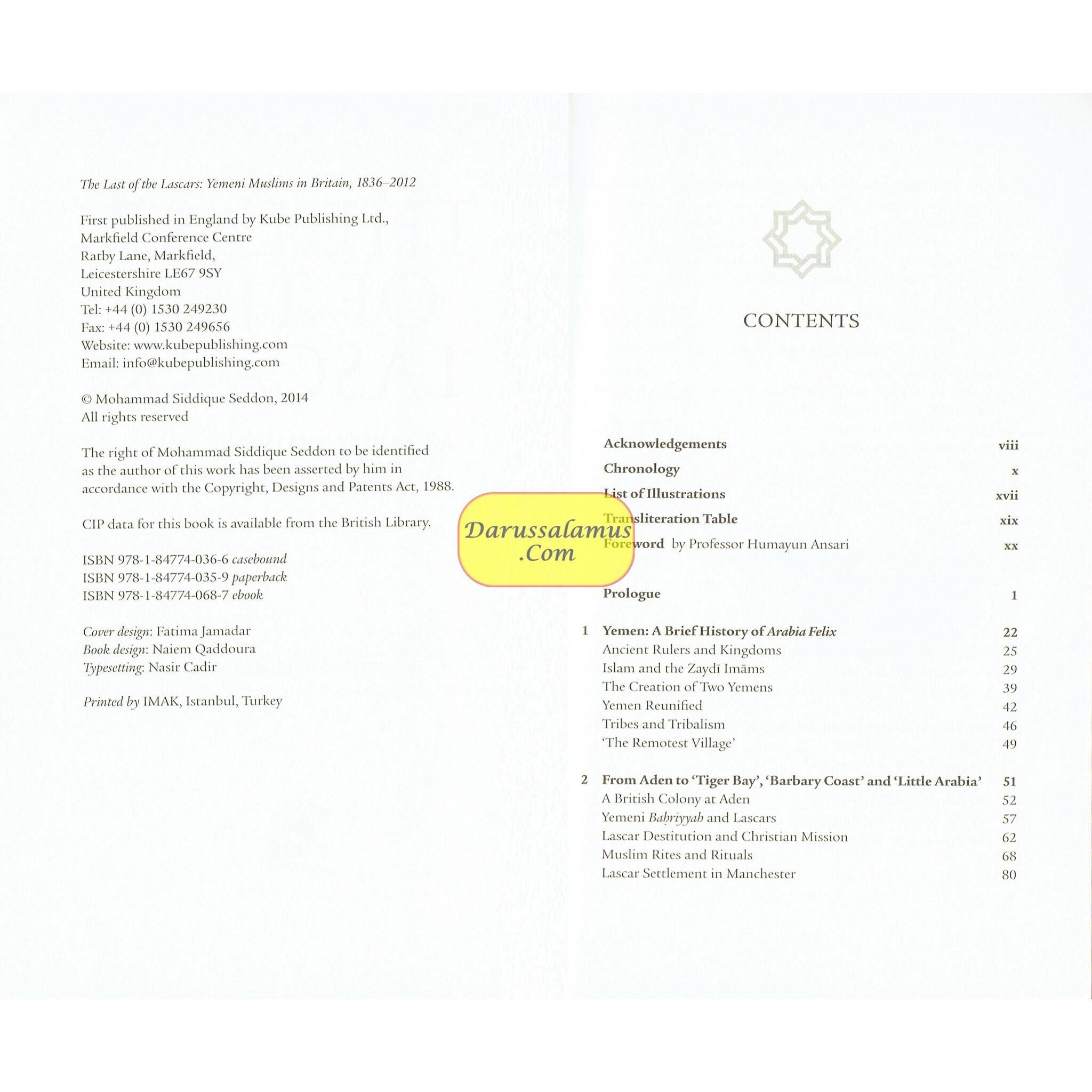 The Last of the Lascars: Yemeni Muslims in Britain (1836-2012) By Mohammed Siddique Seddon、mySite、topwebapps