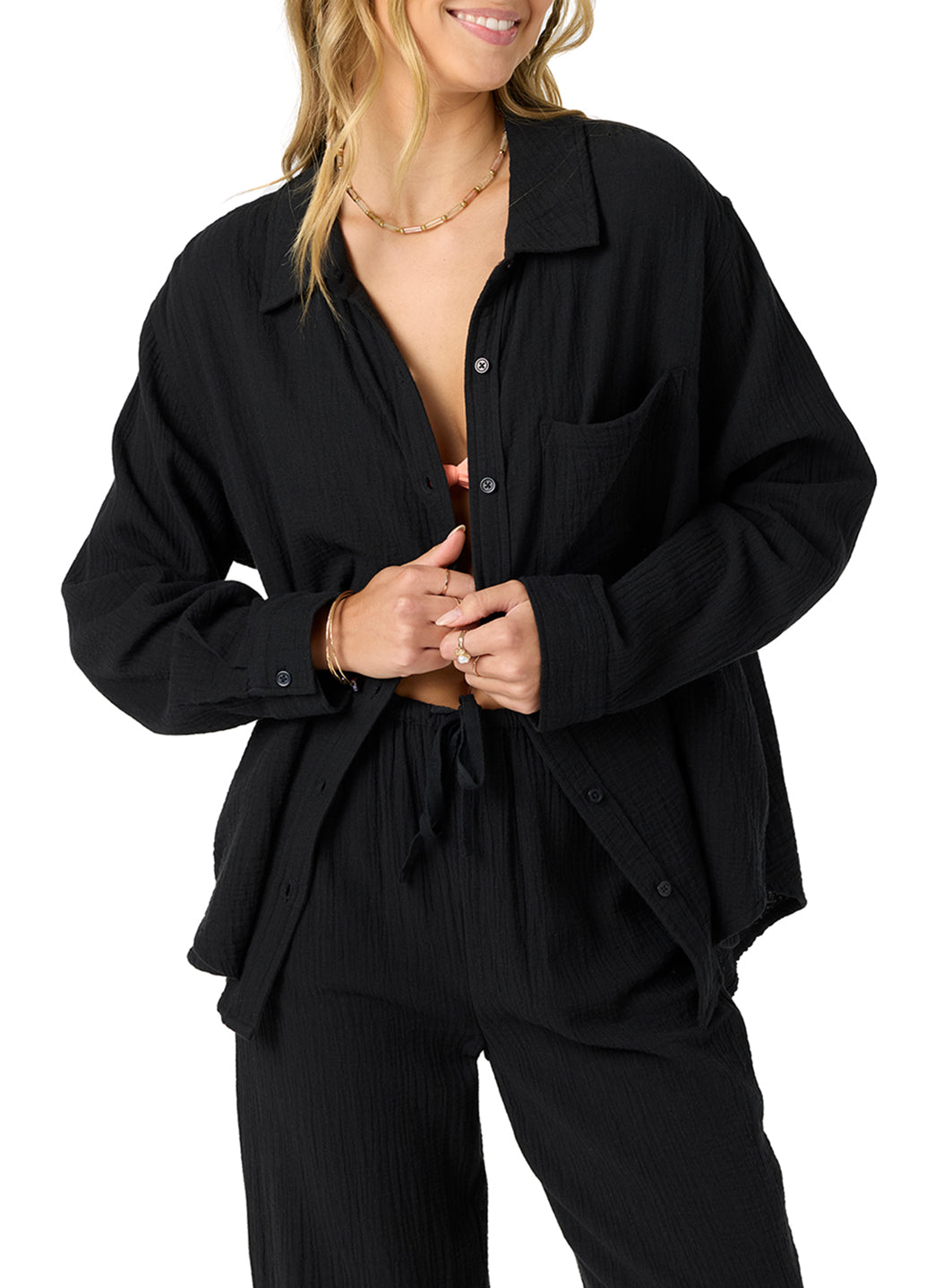 O'Neill Women's Leni Relaxed Long Sleeve Top、mySite、noshort