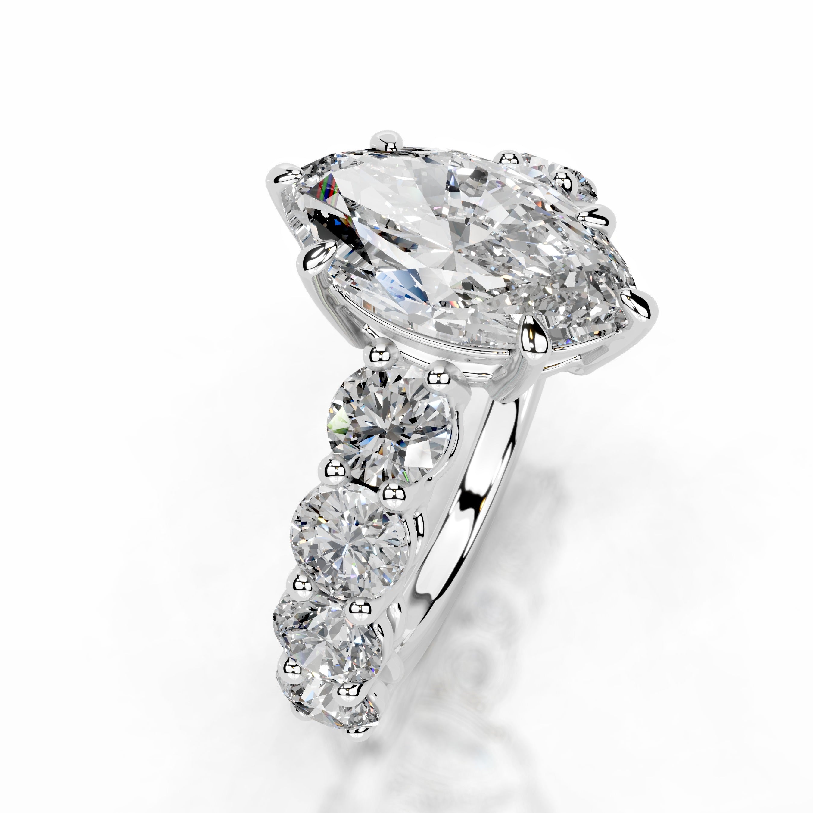 Odin Diamond Engagement Ring - 18K White Gold、mySite、hinf8tx79