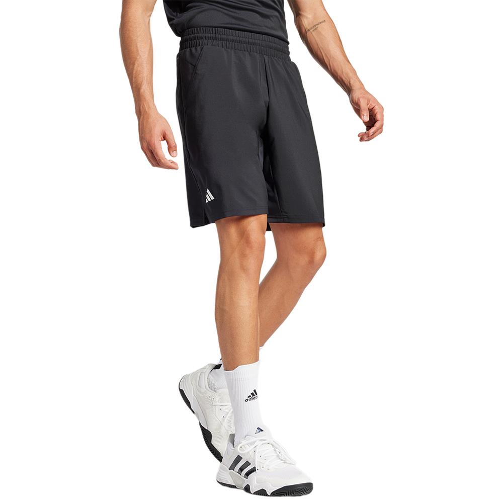 adidas Men's Club 3 Stripe 9 Short - Black