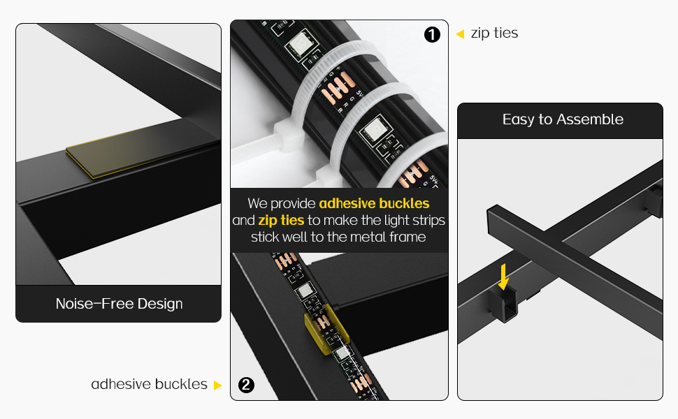 bed frame with noise-free design and easy to assemble