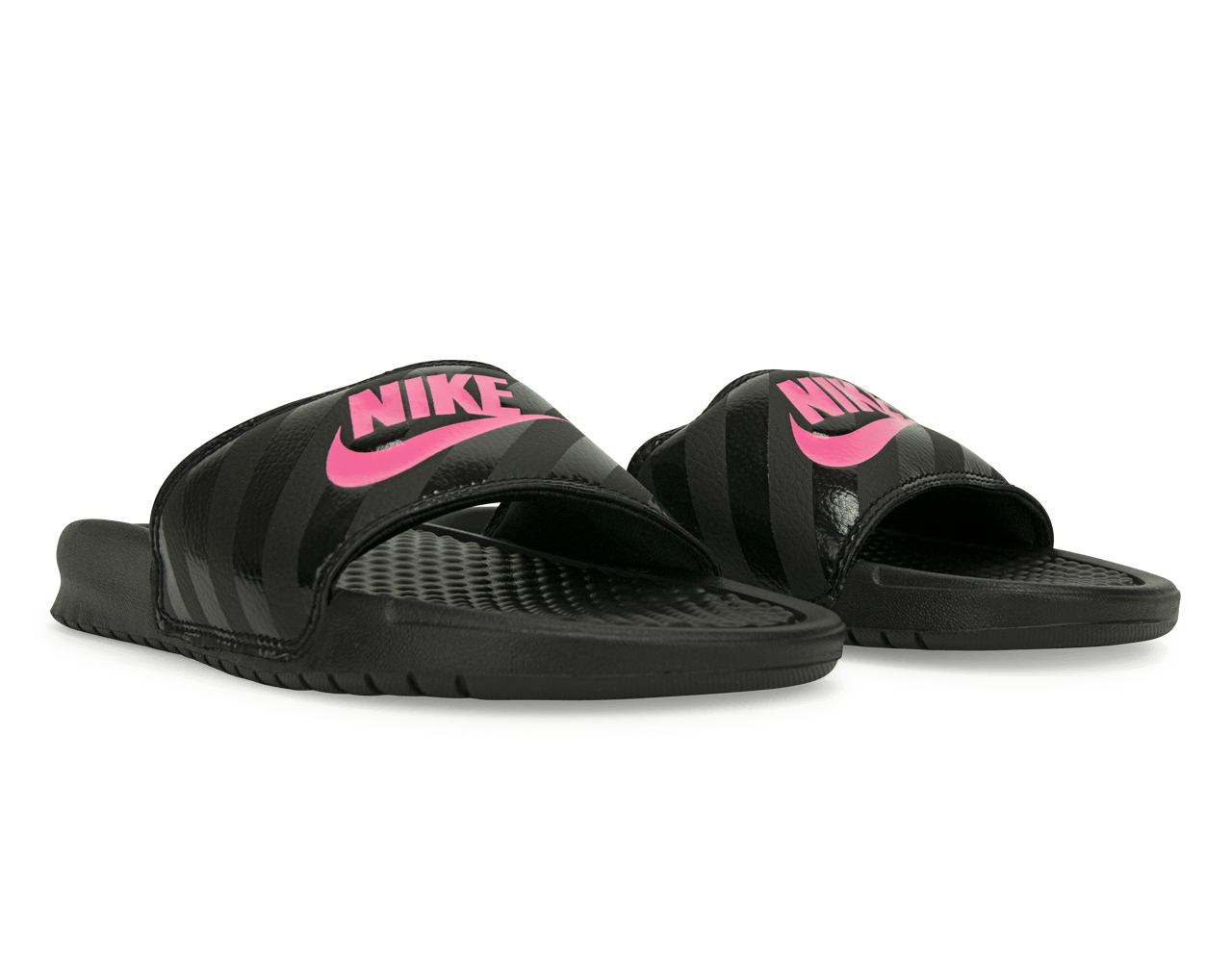 Nike Women's Benassi JDI Sandal Black/Pink、mySite、bottomscart