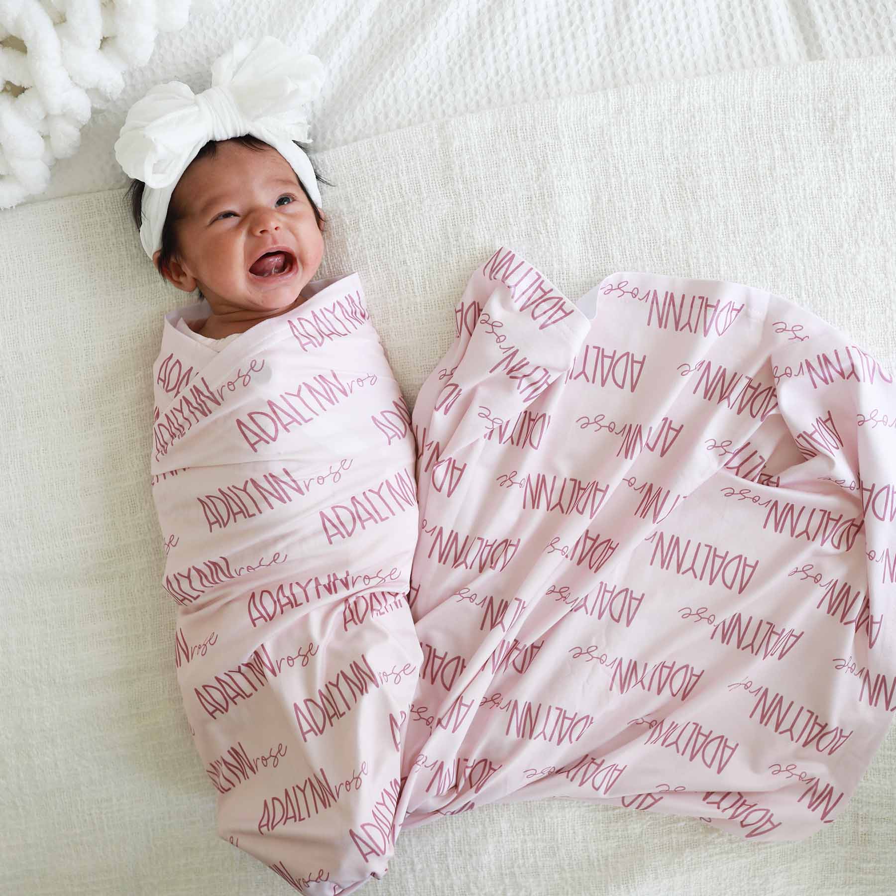 Personalized Baby Name Swaddle Blanket Font Duo | Pastel Cutie、mySite、layawaytickets