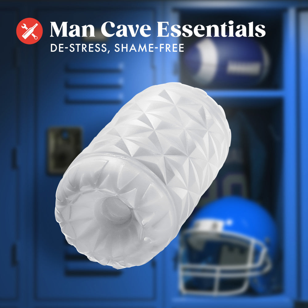 Rize! By Blush® | Reakt Self-Lubricating Pocket Stroker - Made With Ultra Soft X5® Plus - 3 Erotic Chambers - White、mySite、bottomscart