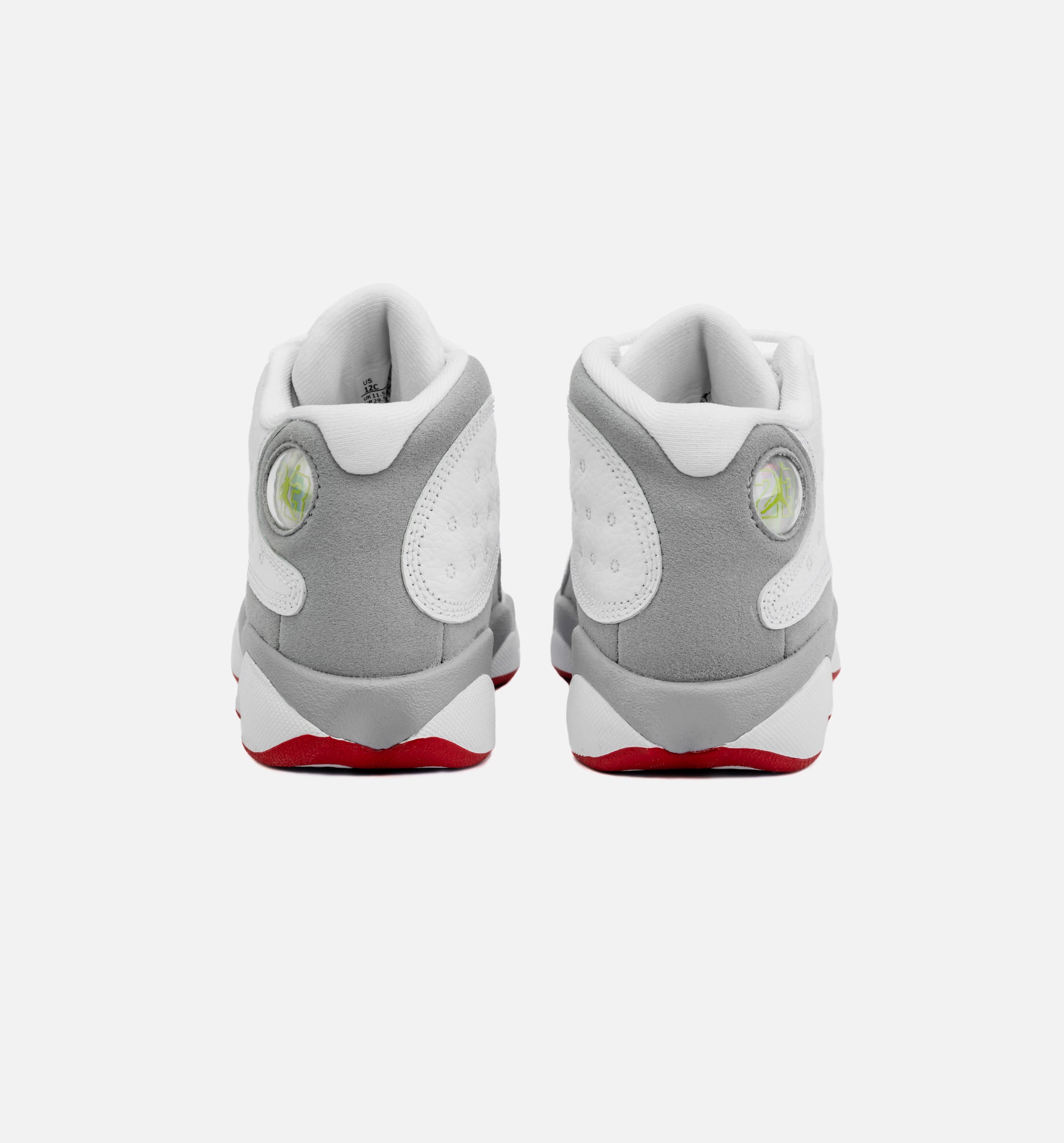 Air Jordan 13 Retro Wolf Grey Preschool Lifestyle Shoe - White/Grey Free Shipping、mySite、dreamappss